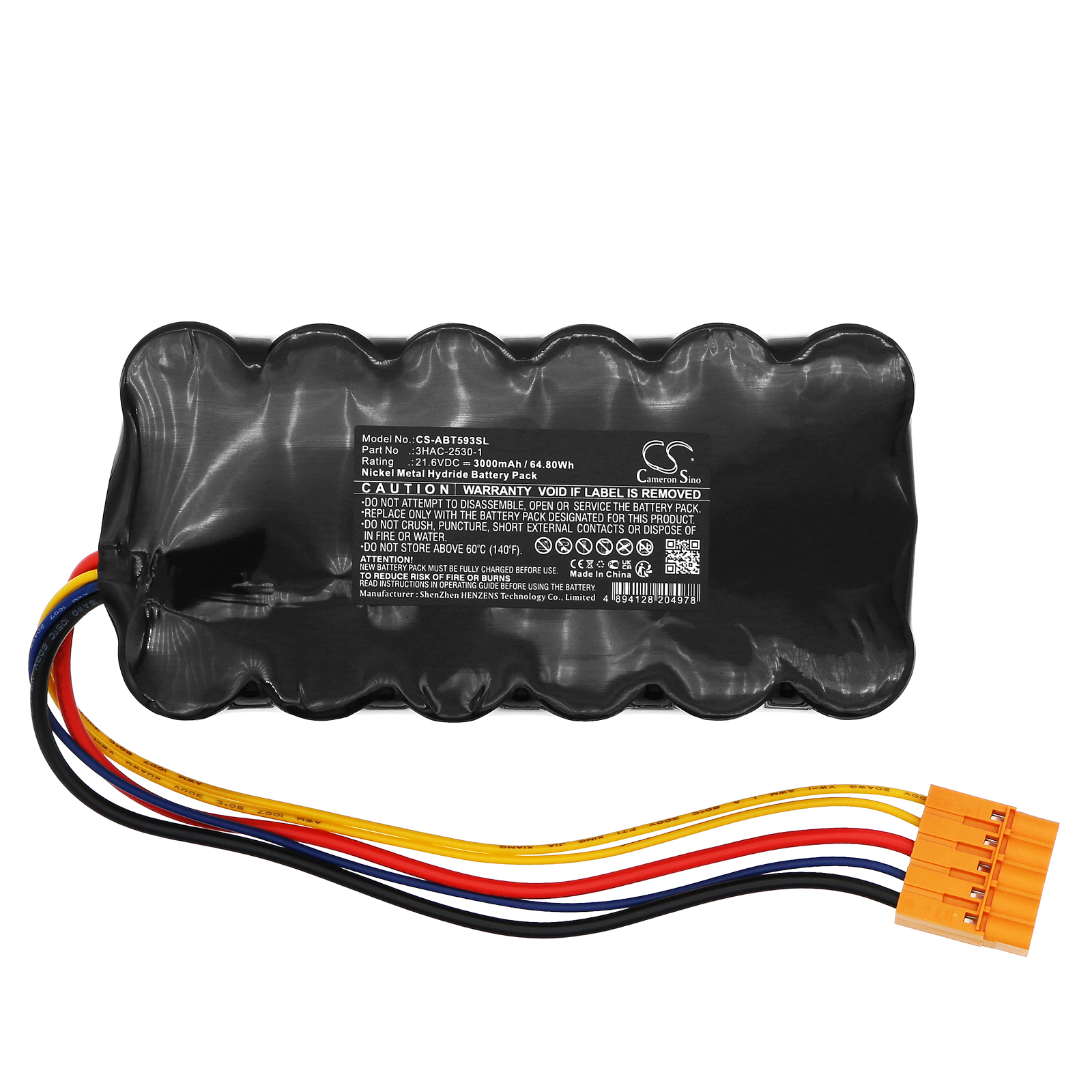 Акумулятор ABB Robotics 3HAC 5393-2, 3HAC129291, 3HAC-12929-1, 3HAC12929-1, 3HAC25301, 3HAC-2530-1, 3HAC2530-1, 3HAC-5051-1, 3HAC51051, 3HAC-5105-1, 3HAC5105-1, 3HAC53932, 3HAC-5393-2, 3HAC5393-2, 3HAS-5393-2, 41A030BJ0001, ABB 4c, ABBS4c, DSQC 508, - Зображення 3