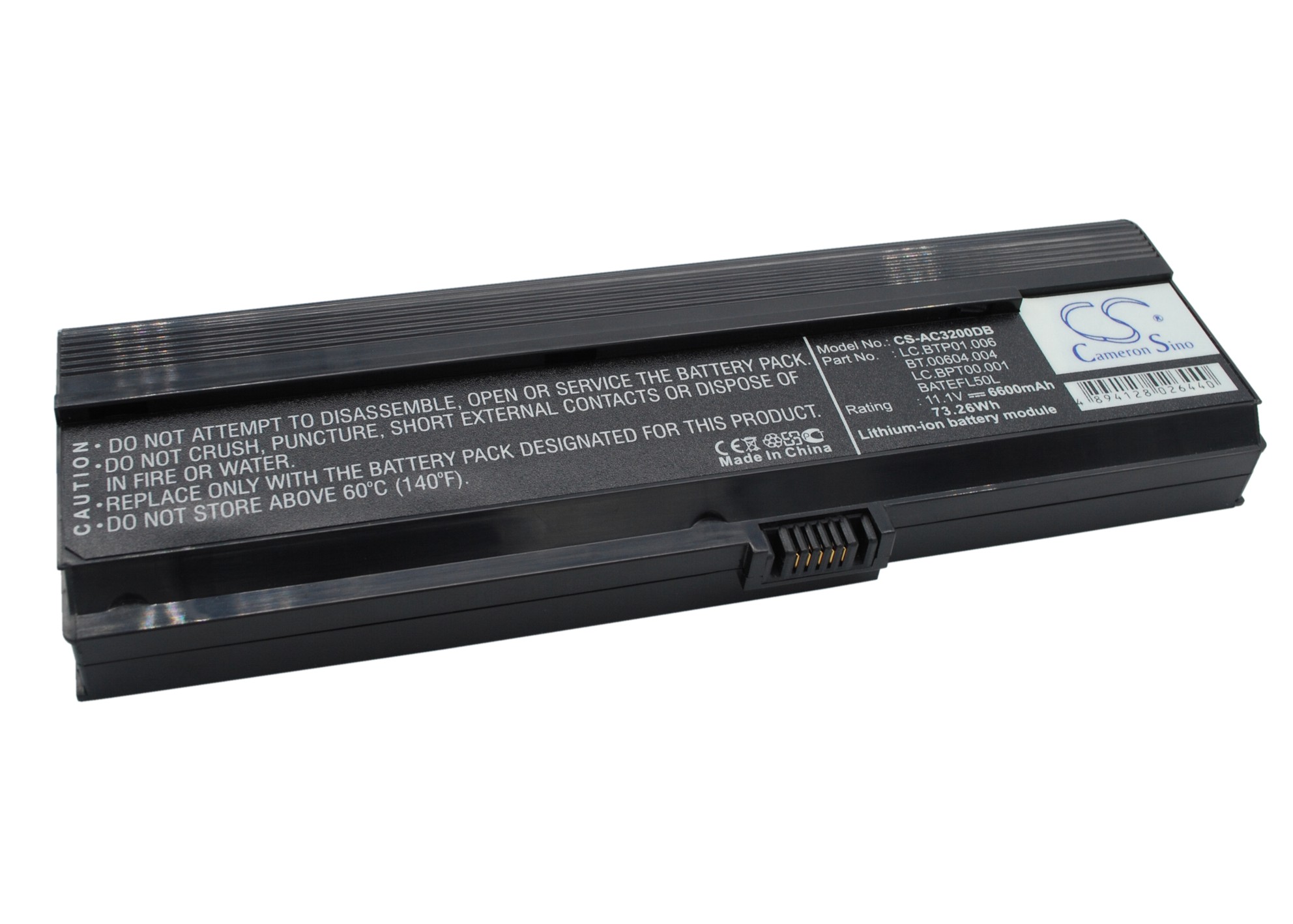 Акумулятор Acer Acer TravelMate 3000, AS36802682, Aspire 3000, Aspire 3030, Aspire 303x, Aspire 3050, Aspire 3050-1733, Aspire 3200, Aspire 32xx, Aspire 3600, Aspire 360x, Aspire 3610, Aspire 361x, Aspire 3680, Aspire 3680-2682, Aspire 3686NWXM, - Зображення 2