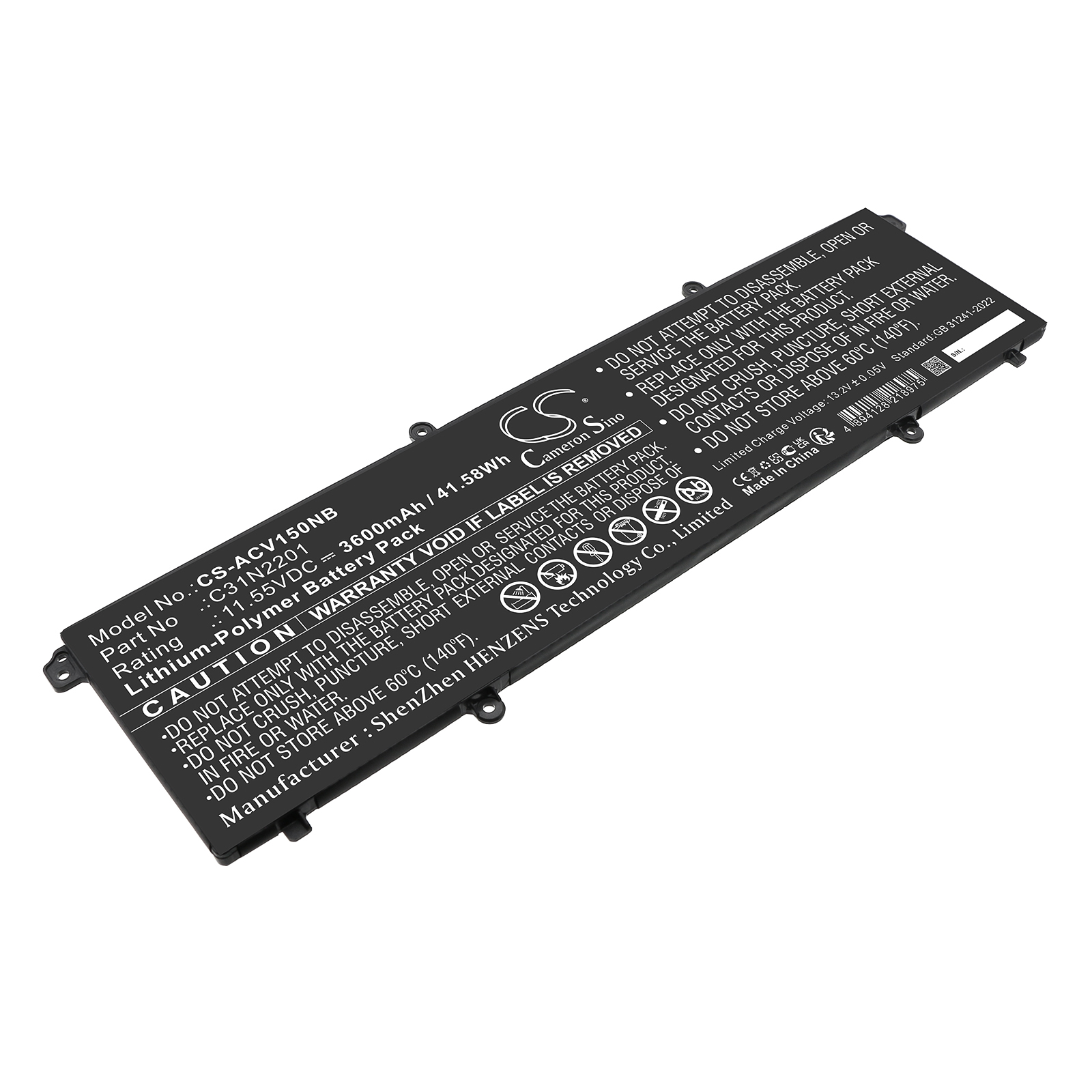 Акумулятор Asus E1504FA-BQ038W, E1504FA-BQ090, E1504FA-BQ204W, E1504FA-BQ372W, E1504FA-BQ533, E1504FA-DB31-CA, E1504FA-L1112W, E1504FA-L1253W, E1504FA-L1368W, E1504FA-L1412WS, E1504FA-L1565W, E1504FA-LK521WS, E1504FA-LK541WS, E1504FA-LK542WS,