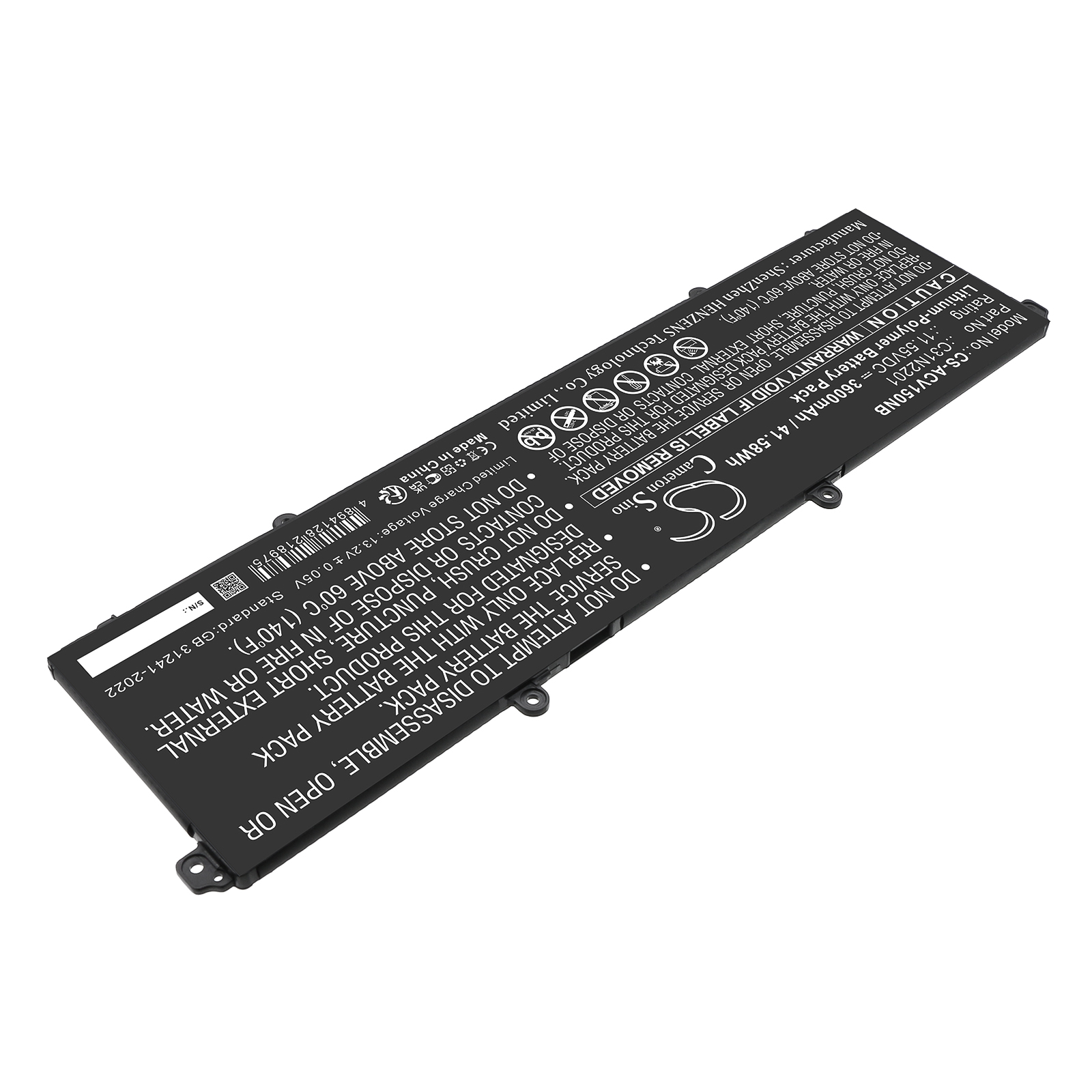 Акумулятор Asus E1504FA-BQ038W, E1504FA-BQ090, E1504FA-BQ204W, E1504FA-BQ372W, E1504FA-BQ533, E1504FA-DB31-CA, E1504FA-L1112W, E1504FA-L1253W, E1504FA-L1368W, E1504FA-L1412WS, E1504FA-L1565W, E1504FA-LK521WS, E1504FA-LK541WS, E1504FA-LK542WS, - Зображення 2