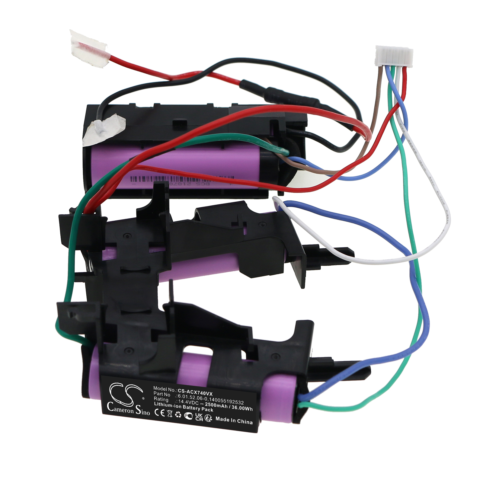 Акумулятор Electrolux 900273761, 900273762, 900273763, 900273772, 900273782, EER73BP 900277567, EER73BP 90027756700, EER73BP 900940703, EER73BP 90094070300, EER73DB 900277565, EER73DB 90027756500, EER73DB 900940702, EER73DB 90094070200, EER73DB - Зображення 3