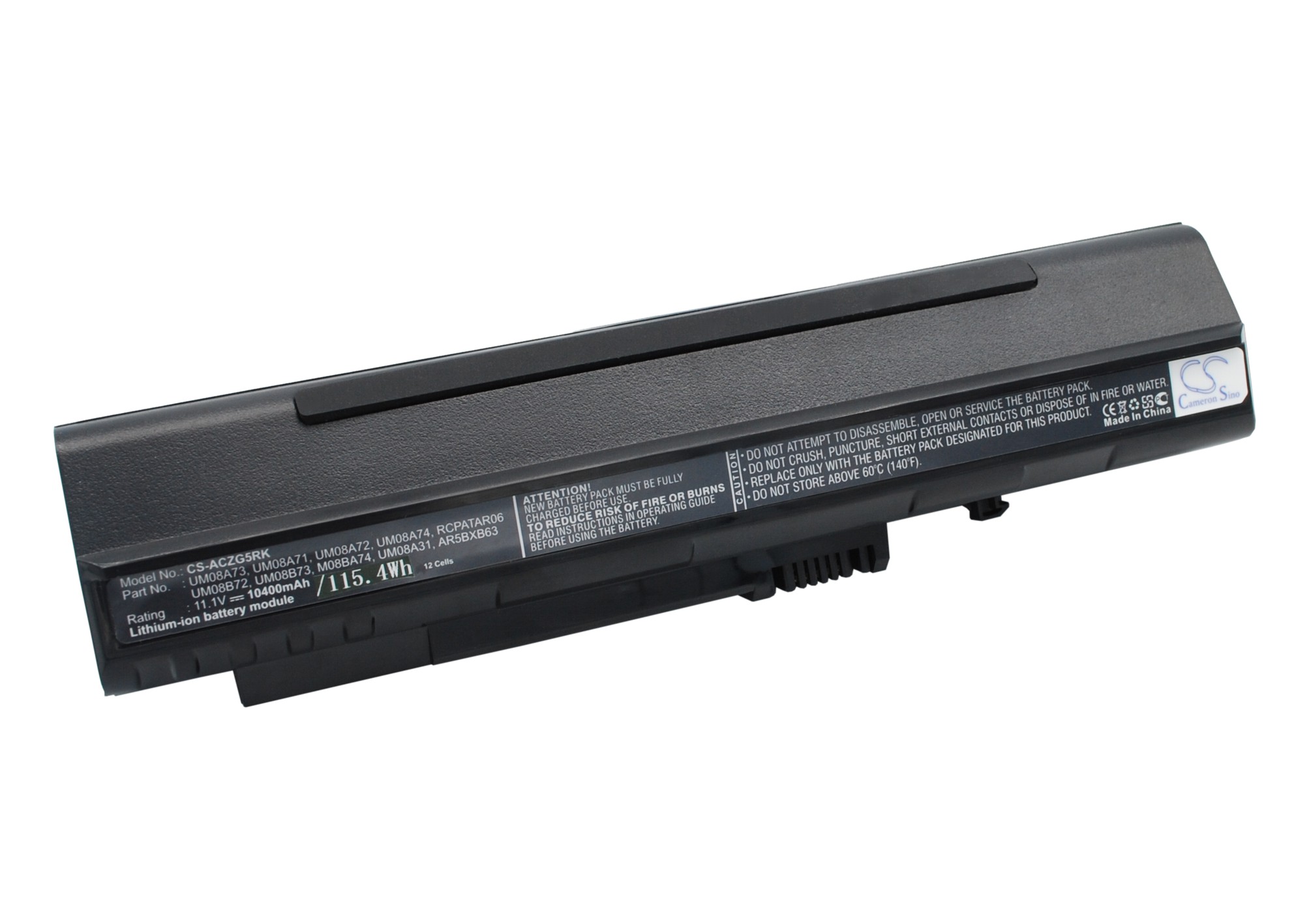 Акумулятор Acer Aspire One 10.1"" (Black), Aspire One 8.9"" (Black), Aspire One A110-1295, Aspire One A110-1545, Aspire One A110-1691, Aspire One A110-1698, Aspire One A110-1722, Aspire One A110-1812, Aspire One A110-1948, Aspire One A110-1955, - Зображення 2