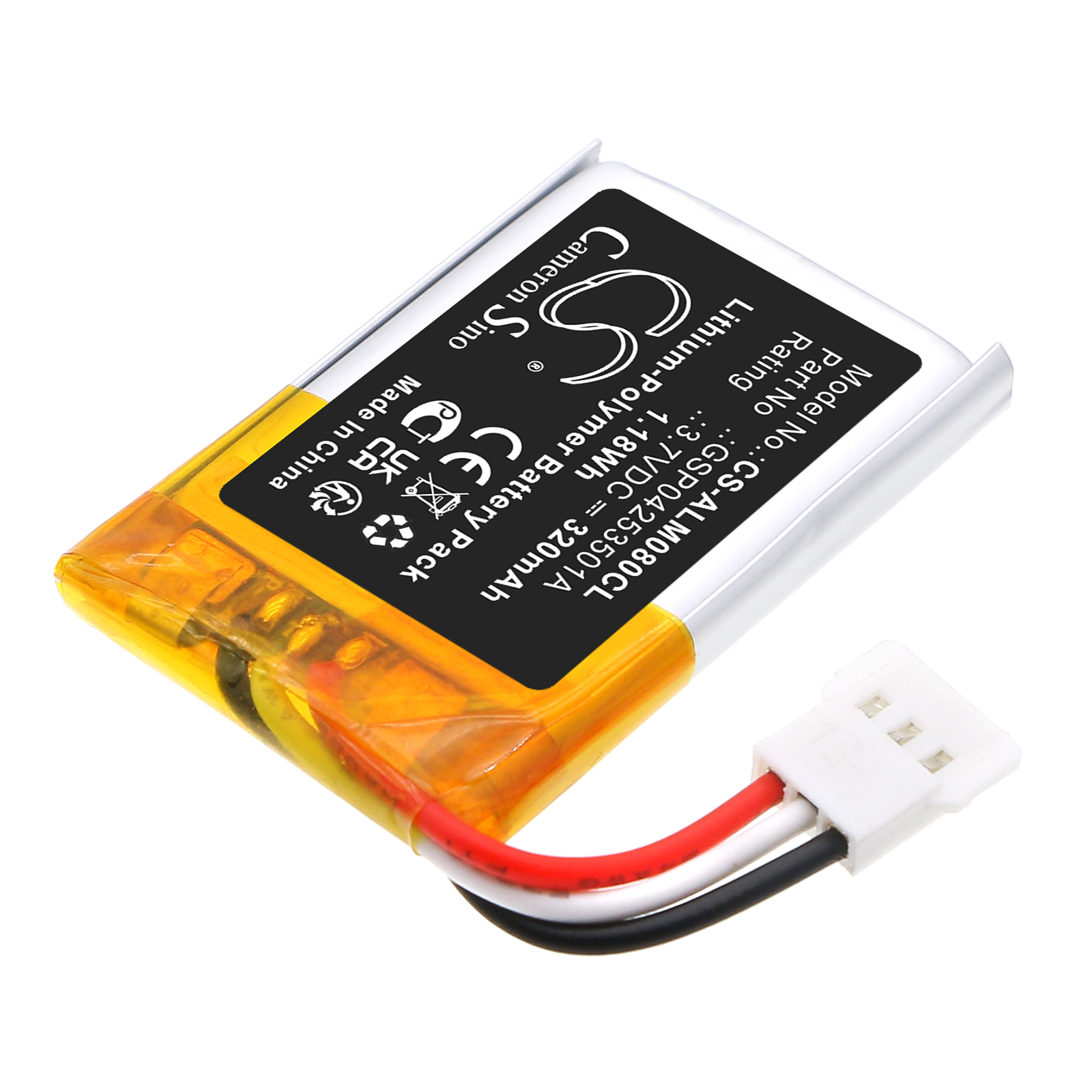 Акумулятор Alcatel-Lucent 3MG08009AA, Wide Band 4.1 Bluetooth - Зображення 2