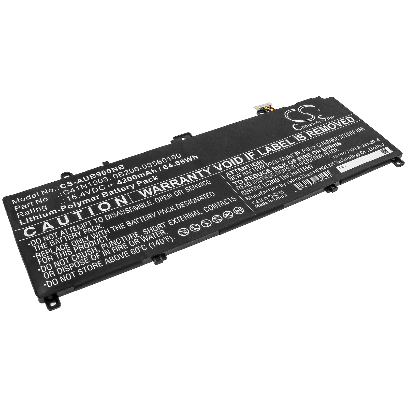Акумулятор Asus B9450FA-BM0160R, B9450FA-BM0161R, B9450FA-BM0162R, B9450FA-BM0163R, B9450FA-BM0165R, B9450FA-BM0193R, B9450FA-BM0194R, B9450FA-BM0306R, B9450FA-BM0367R, B9450FA-BM0370R, B9450FA-XS79, ExpertBook B9450, ExpertBook B9450FA, ExpertBook
