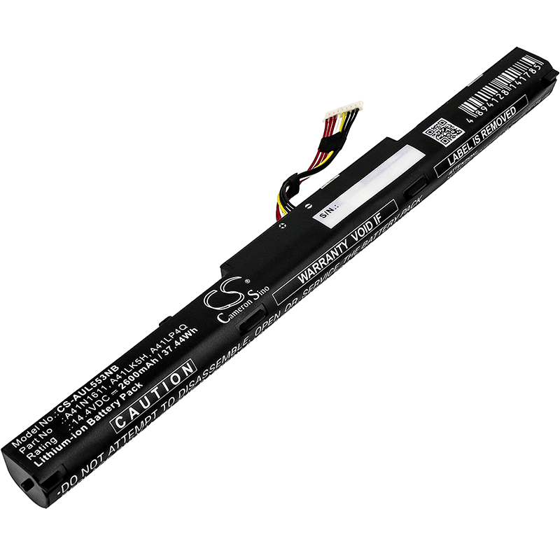 Акумулятор Asus GL553VD, GL553VD-1A, GL553VD-1B, GL553VD-2B, GL553VD-2D, GL553VD-FY072T, GL553VD-FY124T, GL553VE-1B, GL553VE-DS74, GL553VE-FY003T, GL553VW, GL553VW-1A, GL553VW-2B, GL553VW-2D, ROG GL553VW-DH71, ROG GL553VW-DM005T, ROG GL553VW-FY089T,