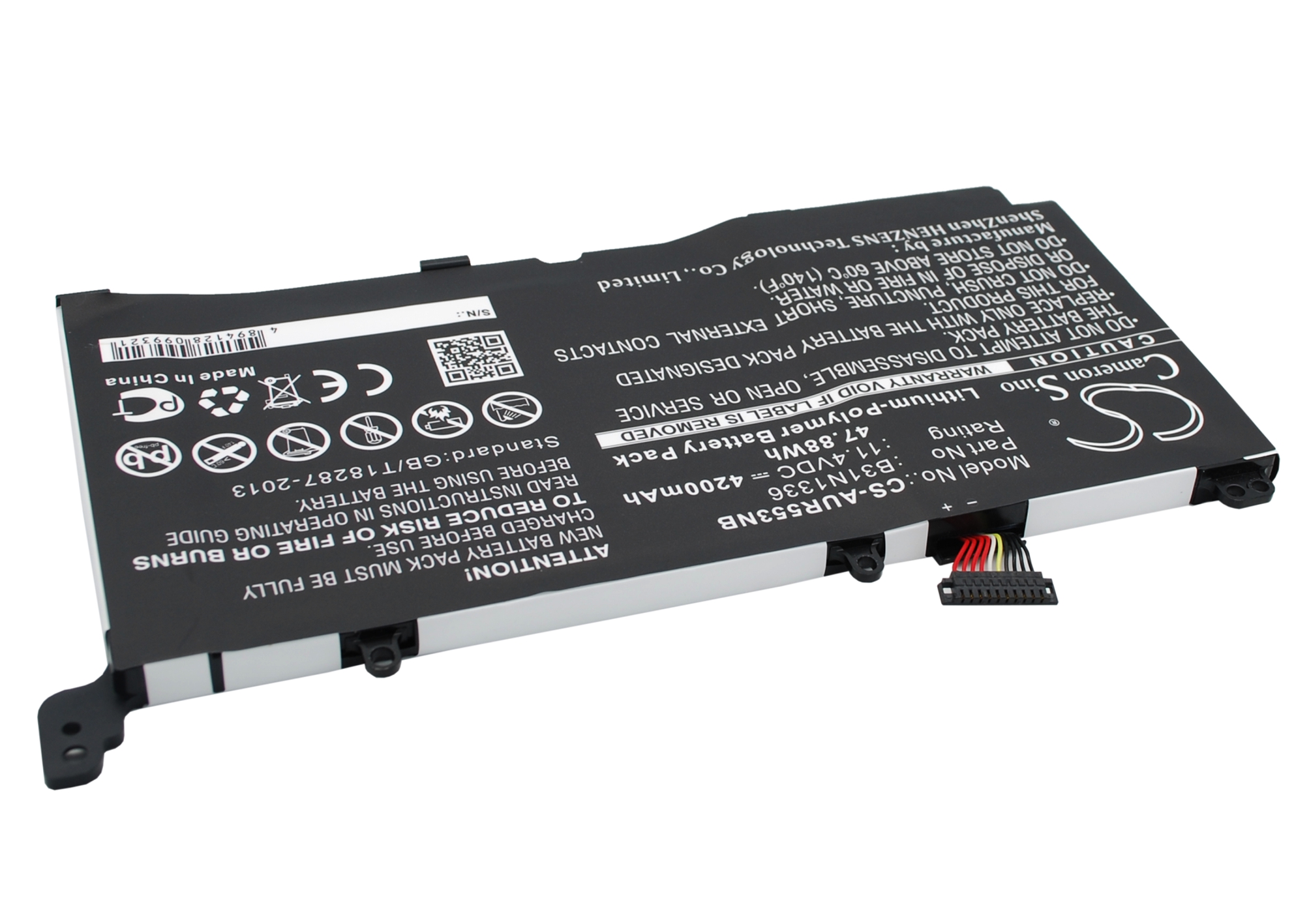Акумулятор Asus A551LN, K551LA Serie, K551LA-XX235D, K551LA-XX314D, K551LA-XX317H, K551LA-XX318H, K551LB, K551LB-XX184H, K551LB-XX210H, K551LB-XX225D, K551LB-XX226D, K551LB-XX227H, K551L-DM550H, K551LM-XX400H, K551LN-DM092H, K551LN-XO401H, - Зображення 3