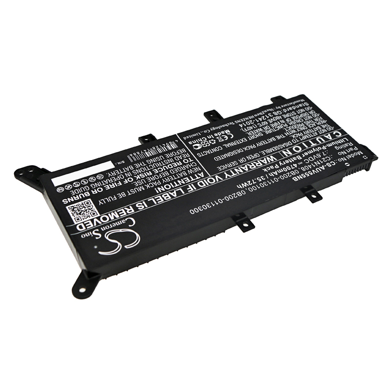 Акумулятор Asus A555LJ, A555LJ-DM941T, A555LJ-XO912T, A555LJ-XO916T, A555LJ-XX031H, A555LJ-XX1268T, A555QG, A555QG9600, A555QG9620, A555QG9700, A555QG-XX295T, F554LA, F554LA-WS71, F554LA-XX2664T, F554LA-XX2848, F554LA-XX2854D, F554LA-XX2857D, - Зображення 2