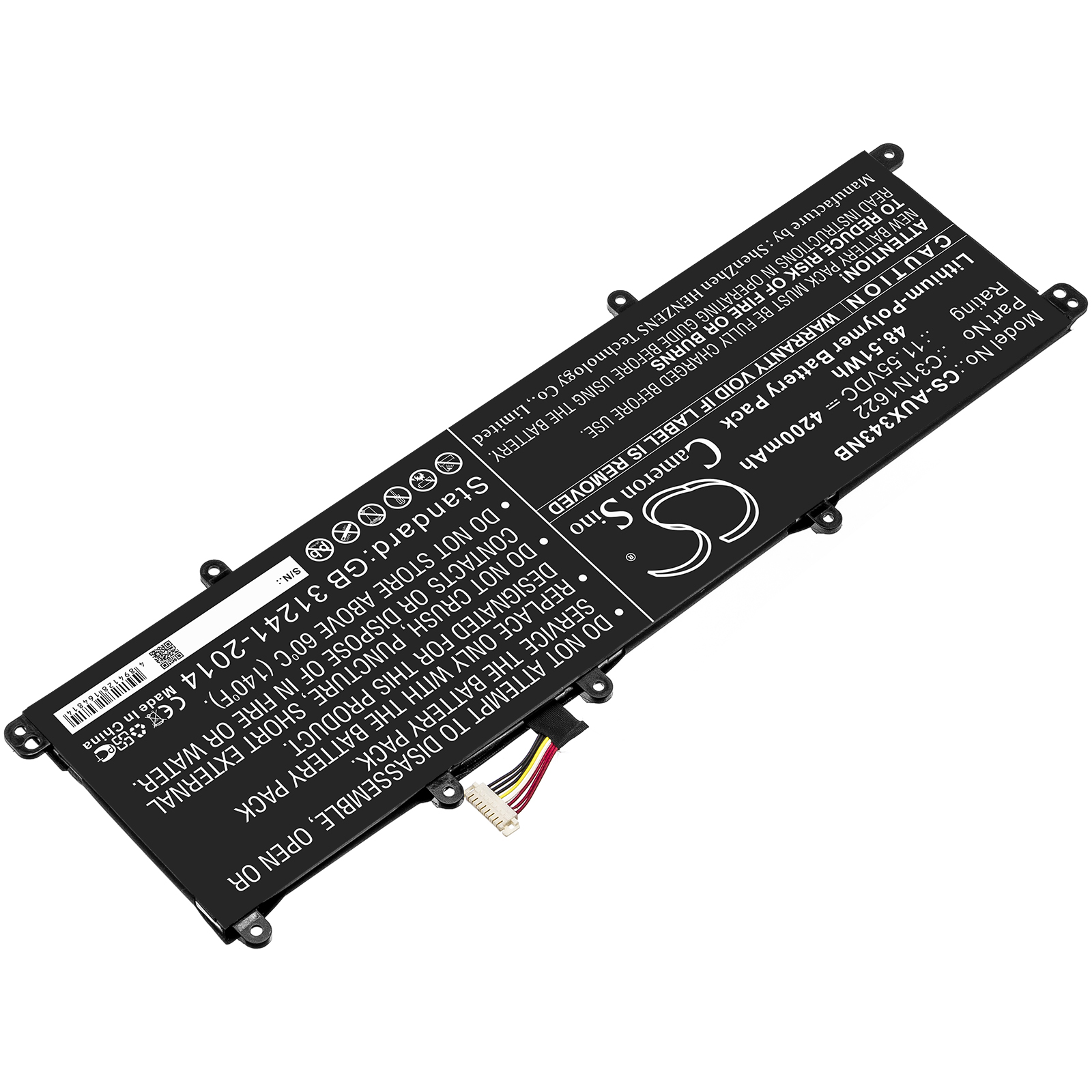 Акумулятор Asus UX530, UX530UQ, UX530UQ-0021A7200U, UX530UQ-1A, UX530UQ-2B, UX530UQ-FY003T, UX530UQ-FY005R, UX530UQ-FY006T, UX530UQ-FY007T, UX530UQ-FY011T, UX530UQ-FY014T, UX530UQ-FY017T, UX530UQ-FY024T, UX530UQ-FY030T, UX530UQ-FY031R, - Зображення 2