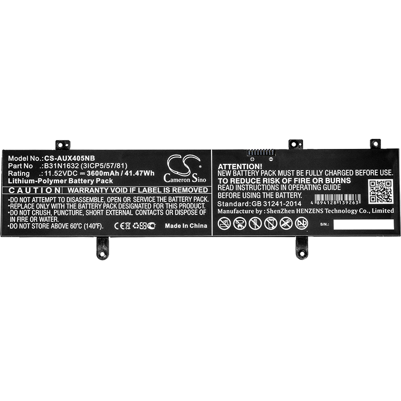 Акумулятор Asus Vivobook 14, X405, X405UA, X405UQ, X405UR, X405UR-3B, ZenBook X405, ZenBook X405U - Зображення 3