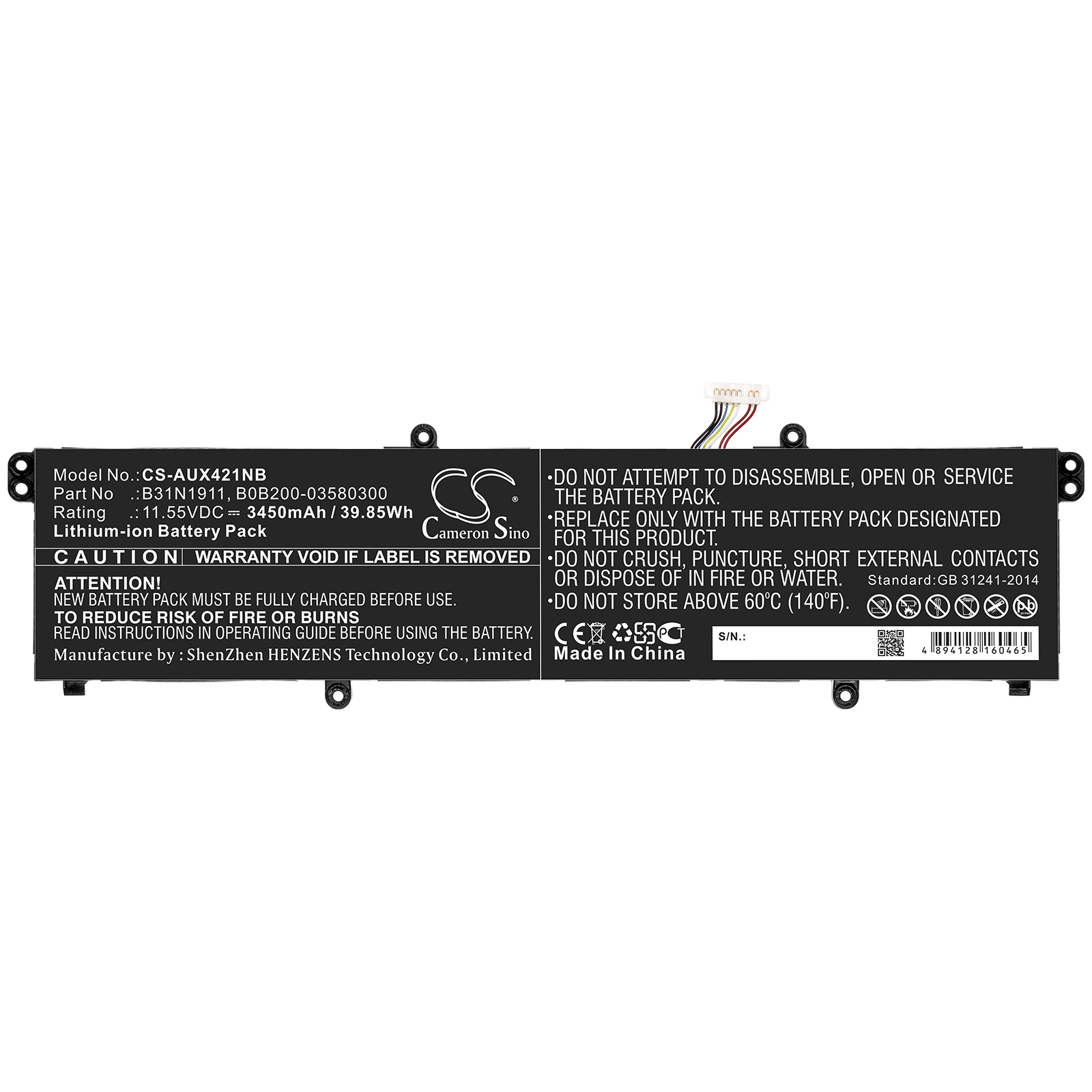 Акумулятор Asus A413FF, F413FF, K433FA, R428FF, S433FA, S4600FA, TP420IA, TP470EA, TP470EZ, V4050FA, V4050FF, V433FA, VivoBook 14 F413, VivoBook 14 K413, VivoBook 14 M413, VivoBook 14 X413, VivoBook Flip 14 TM420IA, VivoBook Flip 14 TM420IA DB71T, - Зображення 3