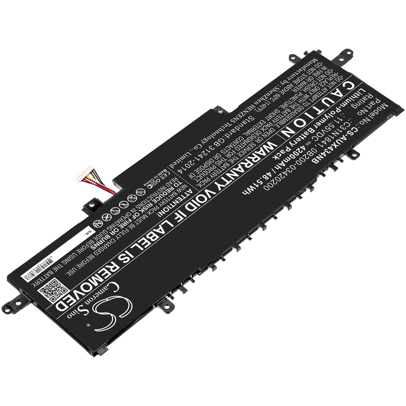 Акумулятор Asus UX334, UX334FL-0043B8565U, UX334FL-0098W8565U, UX334FL-30TH, UX334FL-A3001T, UX334FL-A4003T, UX334FL-A4005T, UX334FL-A4011T, UX334FL-A4015T, UX334FL-A4017R, UX334FL-A4017T, UX334FL-A4021R, UX334FL-A4021T, UX334FL-A4026T, - Зображення 2