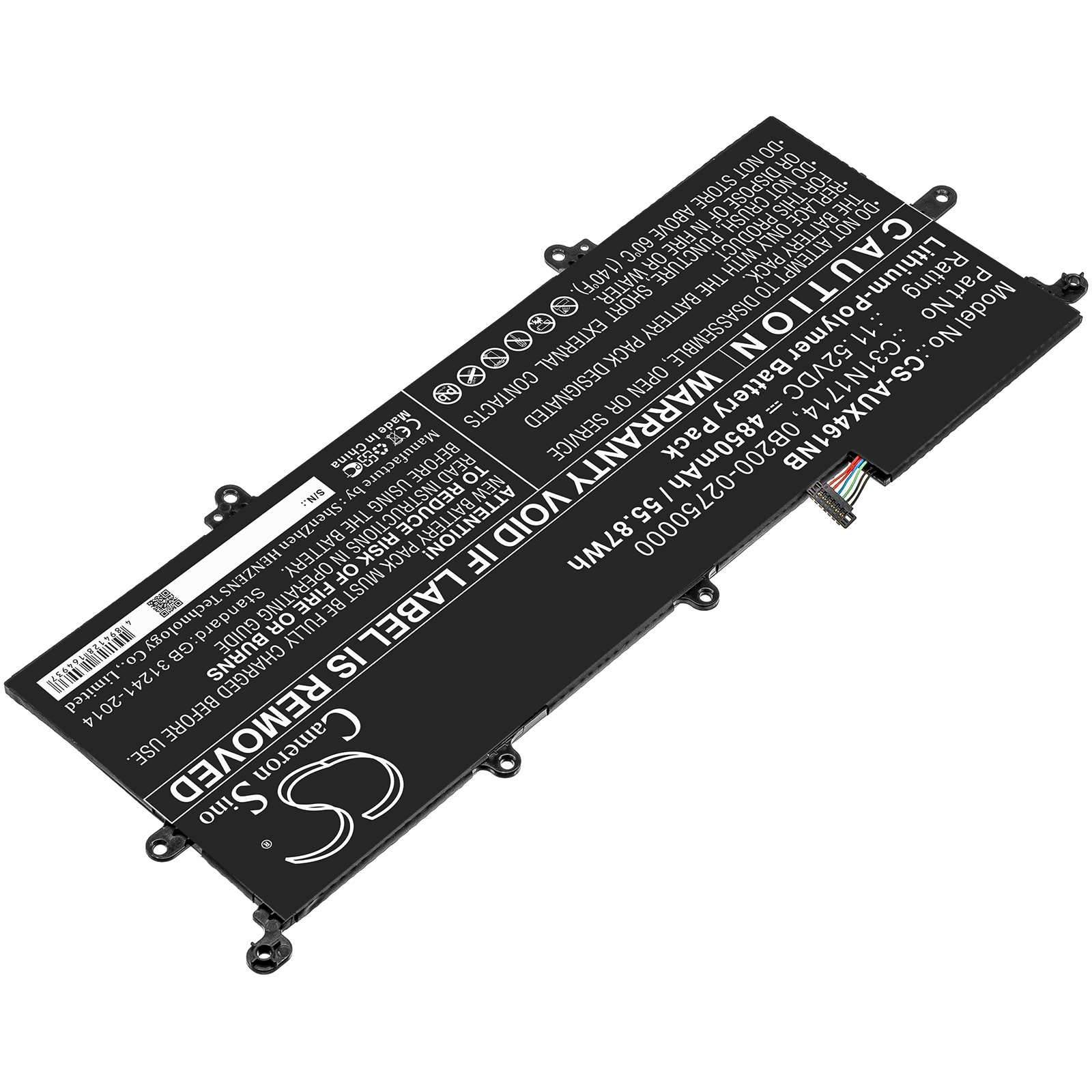 Акумулятор Asus UX461, UX461FA, UX461FA-1A, UX461FA-1C, UX461FN, UX461FN-1A, UX461FN-1C, UX461UA, UX461UA-1A, UX461UA-1C, UX461UN, UX461UN-1A, UX461UN-1C, Zenbook Flip 14 UX461FA, ZENBOOK FLIP 14 UX461FA-E1094R, Zenbook Flip 14 UX461FA-E1094T, - Зображення 2