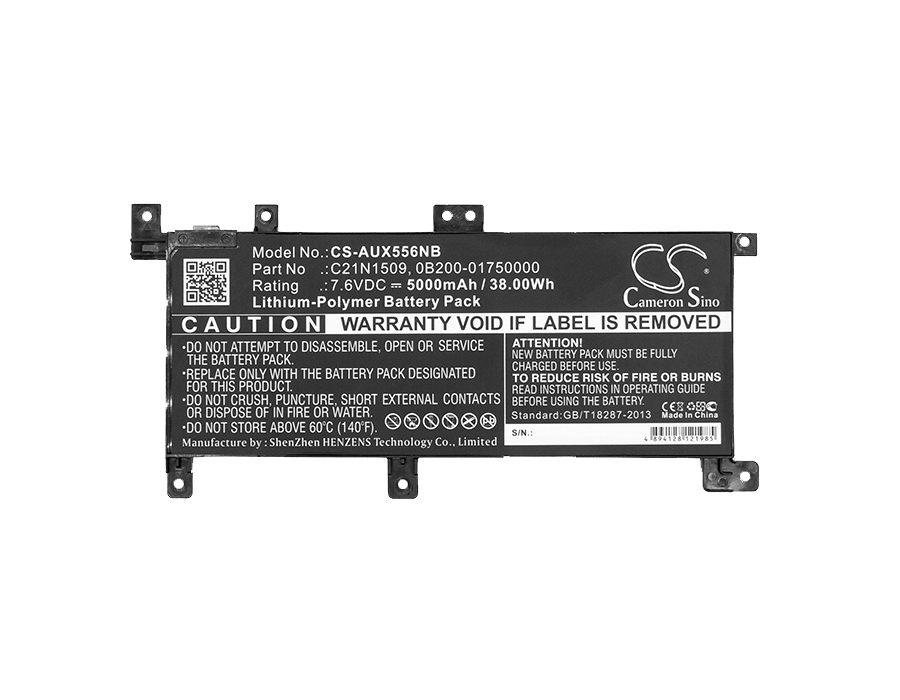 Акумулятор Asus F556UA-AB32, F556UA-DM1014T, F556UA-DM893R, F556UA-EB71, F556UA-UH71, F556UA-XO062T, F556UA-XO093T, F556UA-XO094T, F556ua-Xo217T, F556UA-XX037T, F556UB, F556UB-DM026T, F556UB-DM058T, F556UB-DM064T, F556UB-DM068T, F556UB-DM069T, - Зображення 3