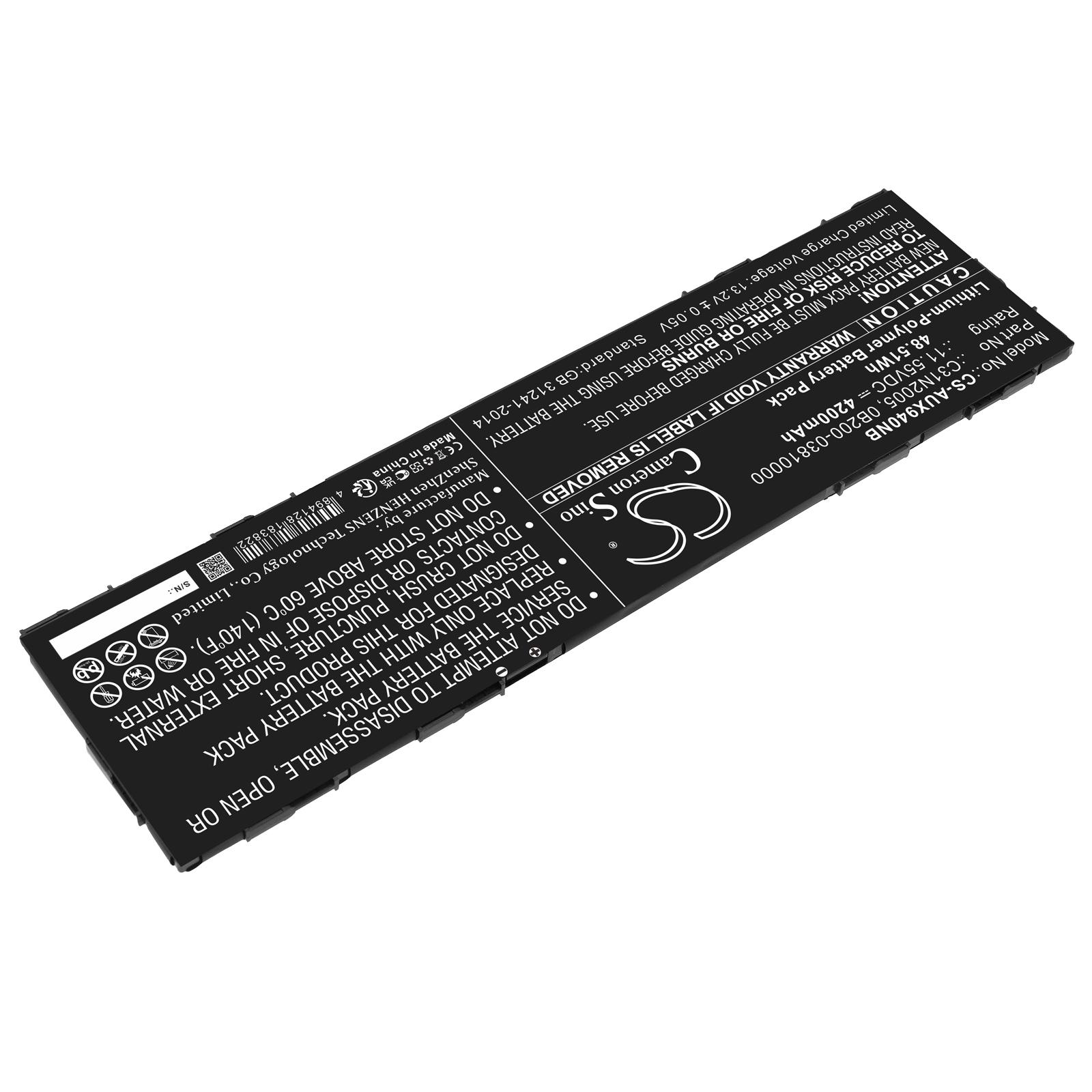 Акумулятор Asus B3402FEA, B3402FEA-FVP1333R, B3402FEA-FVP1635R, ChromeBook CX9, Chromebook CX9 CX9400CEA DS762, Chromebook CX9 CX9400CEA GE566, Chromebook CX9 CX9400CEA HU003, Chromebook CX9 CX9400CEA-DB51-, Chromebook CX9 CX9400CEA-DS566, - Зображення 2