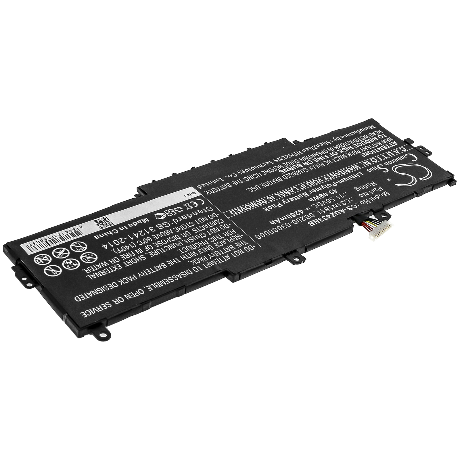 Акумулятор Asus BX433FN, Deluxe 13, Deluxe14, RX433FN, U4300, U4300F, U4300FA, U4300FN, UX433, UX433FA, UX433FA-2B, UX433FA-2S, UX433FA-3B, UX433FA-3S, UX433FN, UX433FN-0032B8565U, UX433FN-0072B8565U, UX433FN-0082B8265U, UX433FN-0092S8265U, - Зображення 2