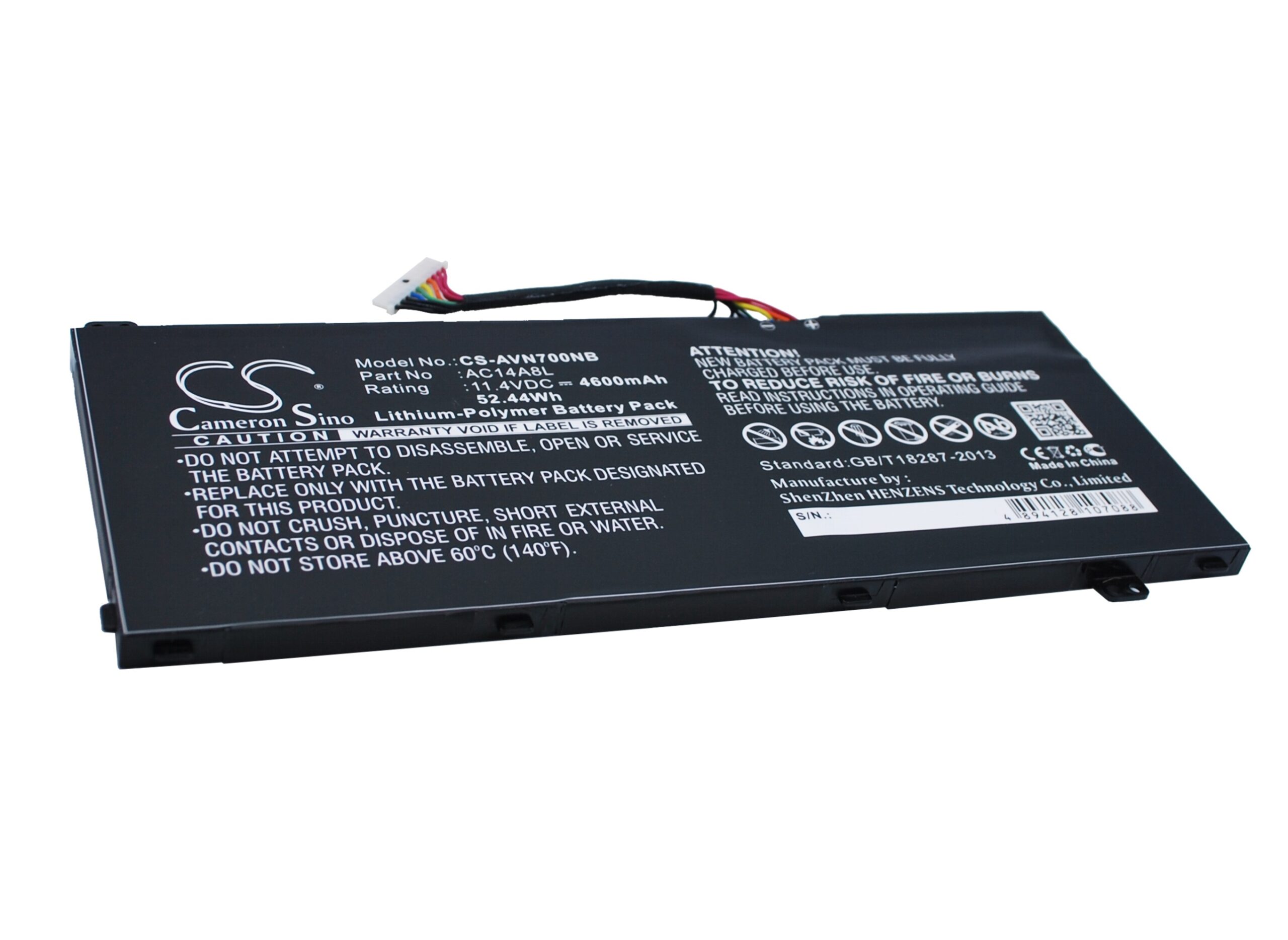 Акумулятор Acer Aspire VN7-591G-77FS, Aspire Nitro VN7-571, Aspire Nitro VN7-571-55XU, Aspire Nitro VN7-571-58BW, Aspire Nitro VN7-571-72LE, Aspire Nitro VN7-571-761Q, Aspire Nitro VN7-571G-5050, Aspire Nitro VN7-571G-50EK, Aspire Nitro - Зображення 2