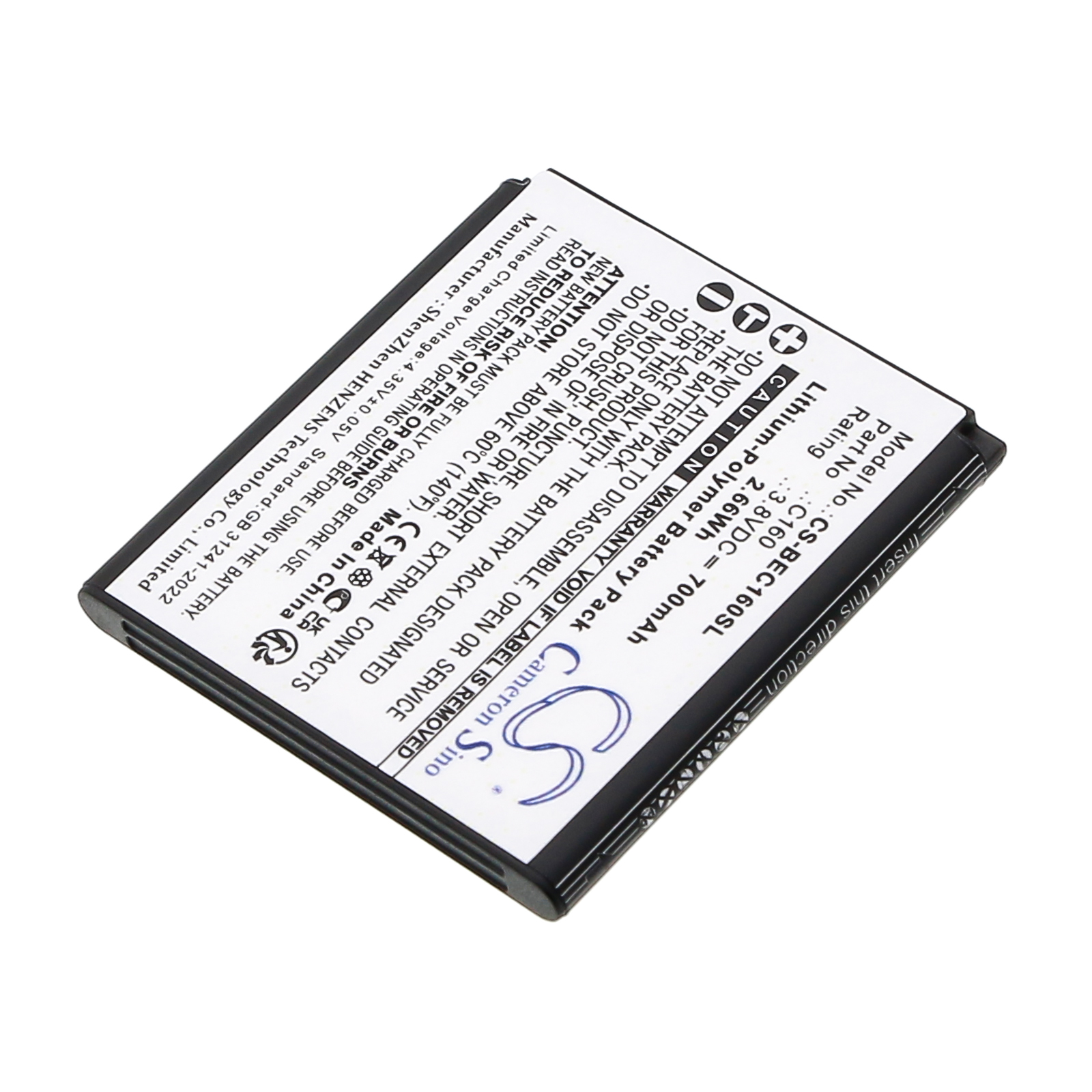Акумулятор Bea-fon C160, C160 Schwarz - Зображення 2
