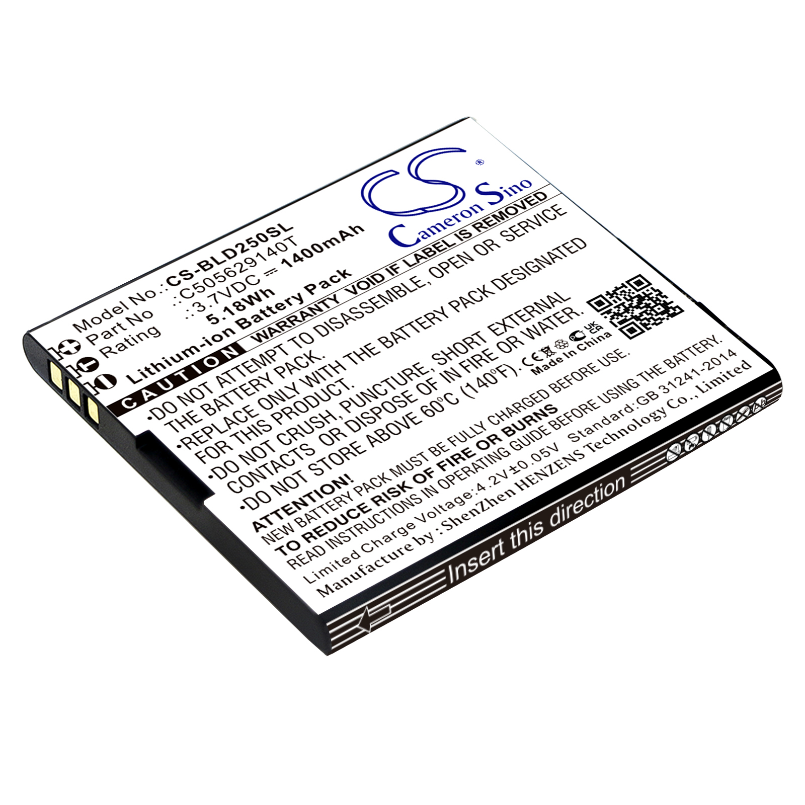 Акумулятор BLU D250, D390, Dash L2, Dash L3