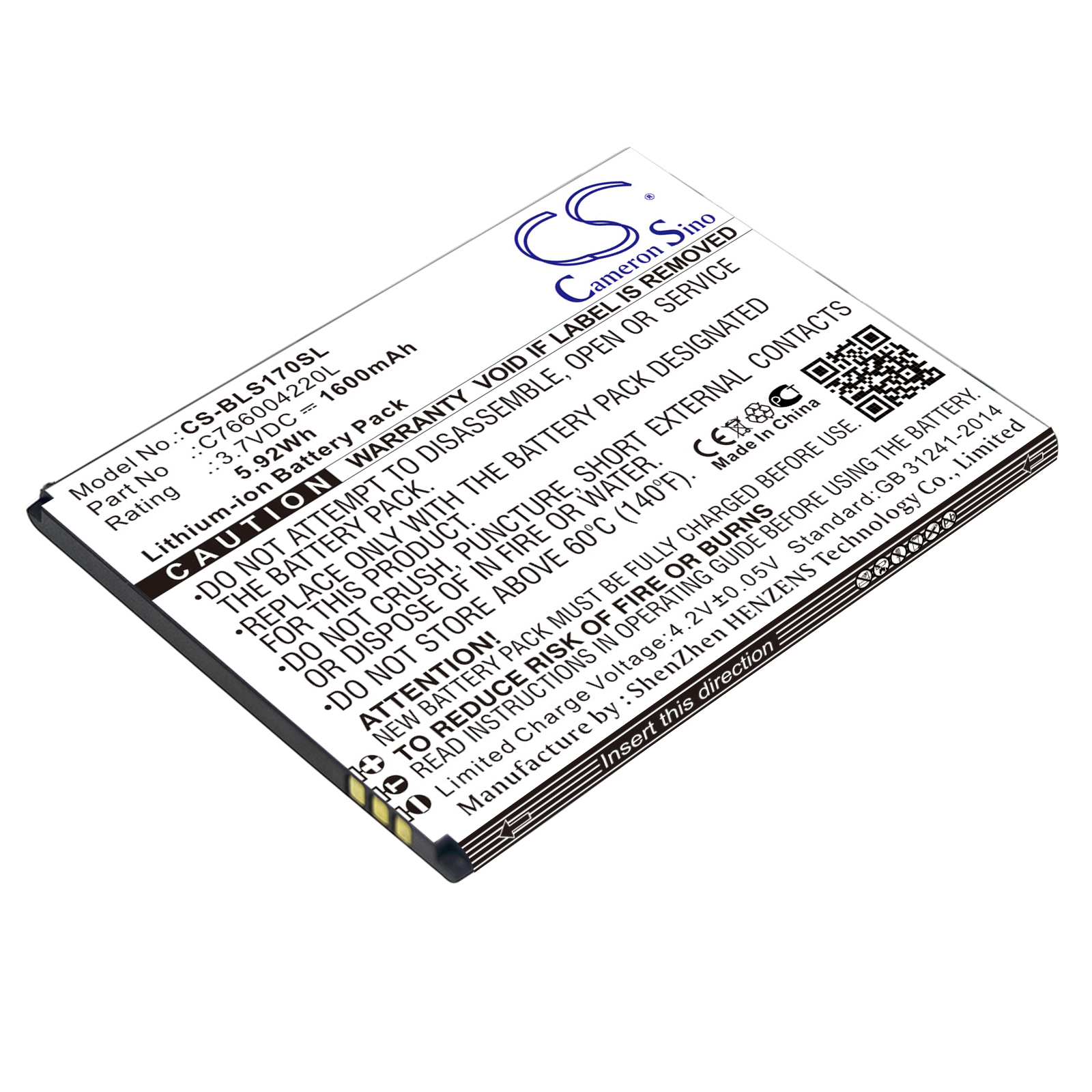 Акумулятор BLU S170, Studio G HD