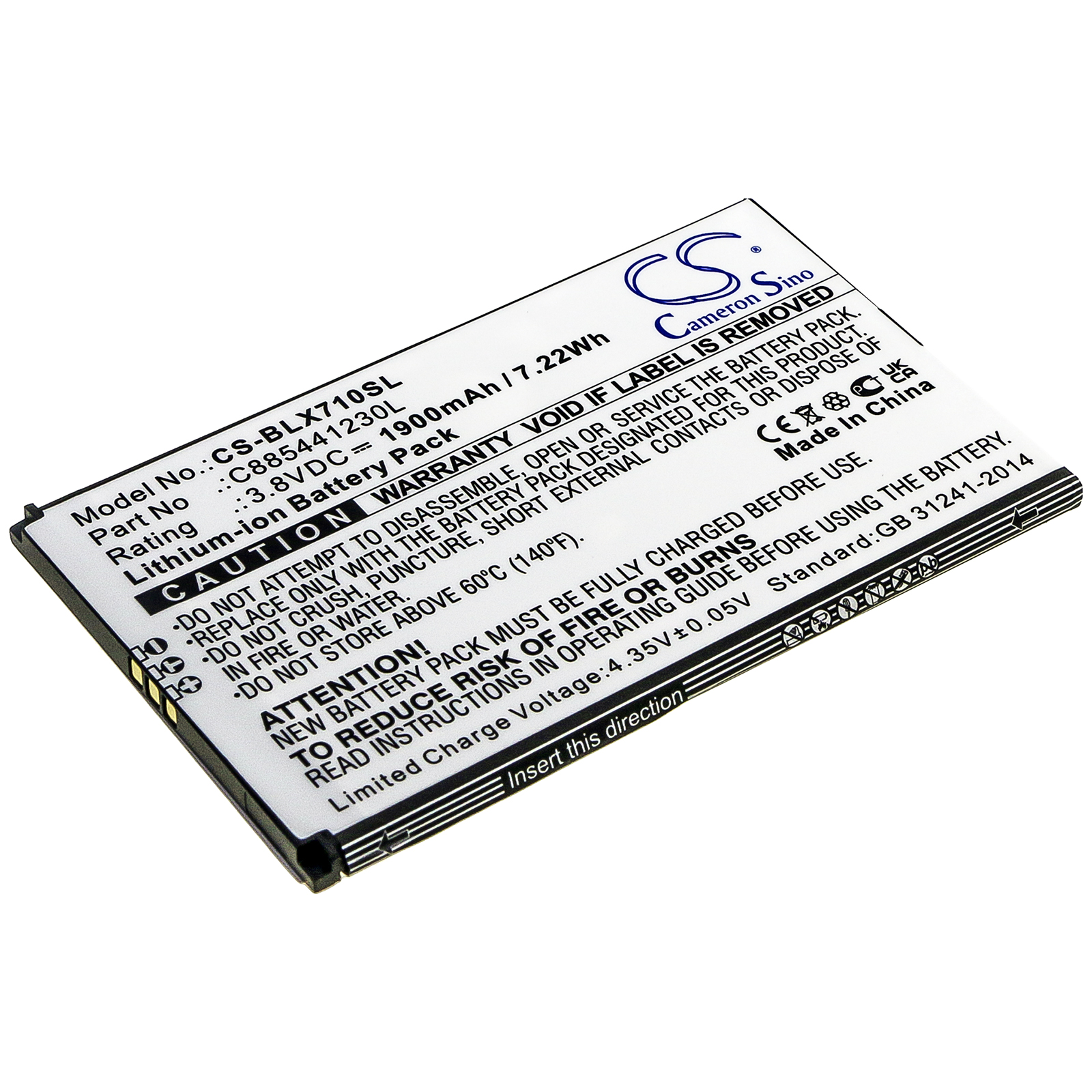 Акумулятор BLU D710L, D710U, Dash XL