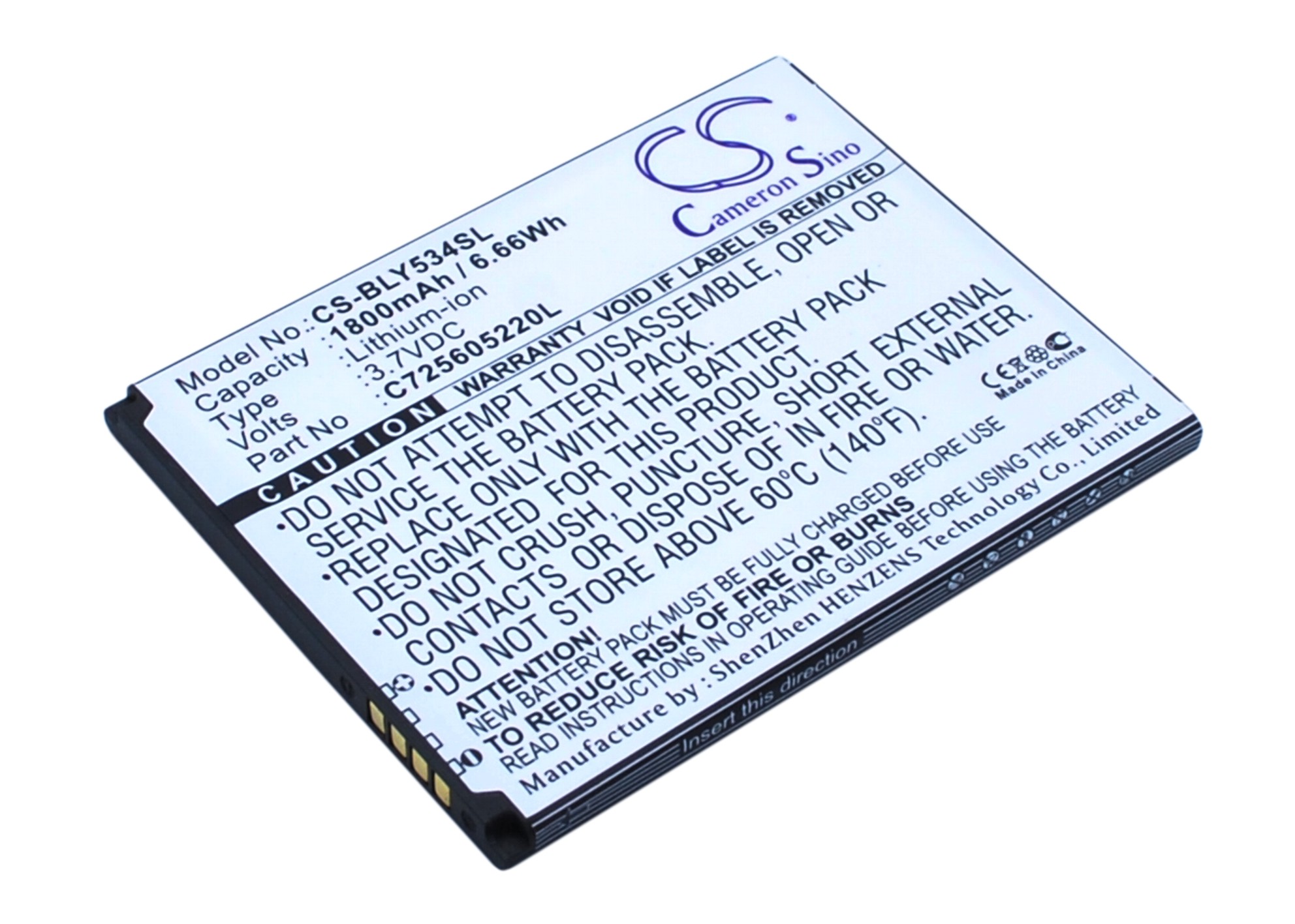 Акумулятор BLU Studio 5.0 HD, Studio 5.0 HD LTE, Y534Q