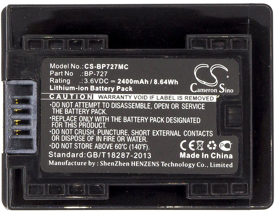 Акумулятор Canon IXIA HF R306, LEGRIA HF R36, LEGRIA HF R37, LEGRIA HF R38, VIXIA HF M50, VIXIA HF M500, VIXIA HF M506, VIXIA HF M52, VIXIA HF M56, VIXIA HF R30, VIXIA HF R300, VIXIA HF R32, VIXIA HF R800 - Зображення 3