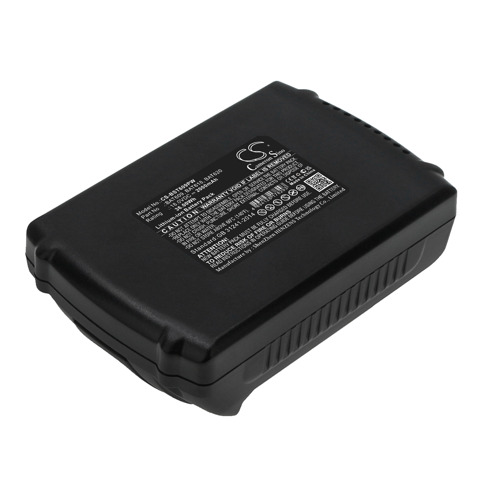 Акумулятор Bosch 17618, 17618-01, 25618-01, 25618-02, 26618, 3601H61S10, 36618-02, 36618B, 37618, 37618-01, CCS180, CCS180B, CCS180K, CFL180, CRS180, CRS180B, CRS180K, DDB181, DDBB180, DDS181, GBH 18 V-LI, GCB 18 V-LI, GDR 18 V-LI, GDS 18 V-LI, GDS