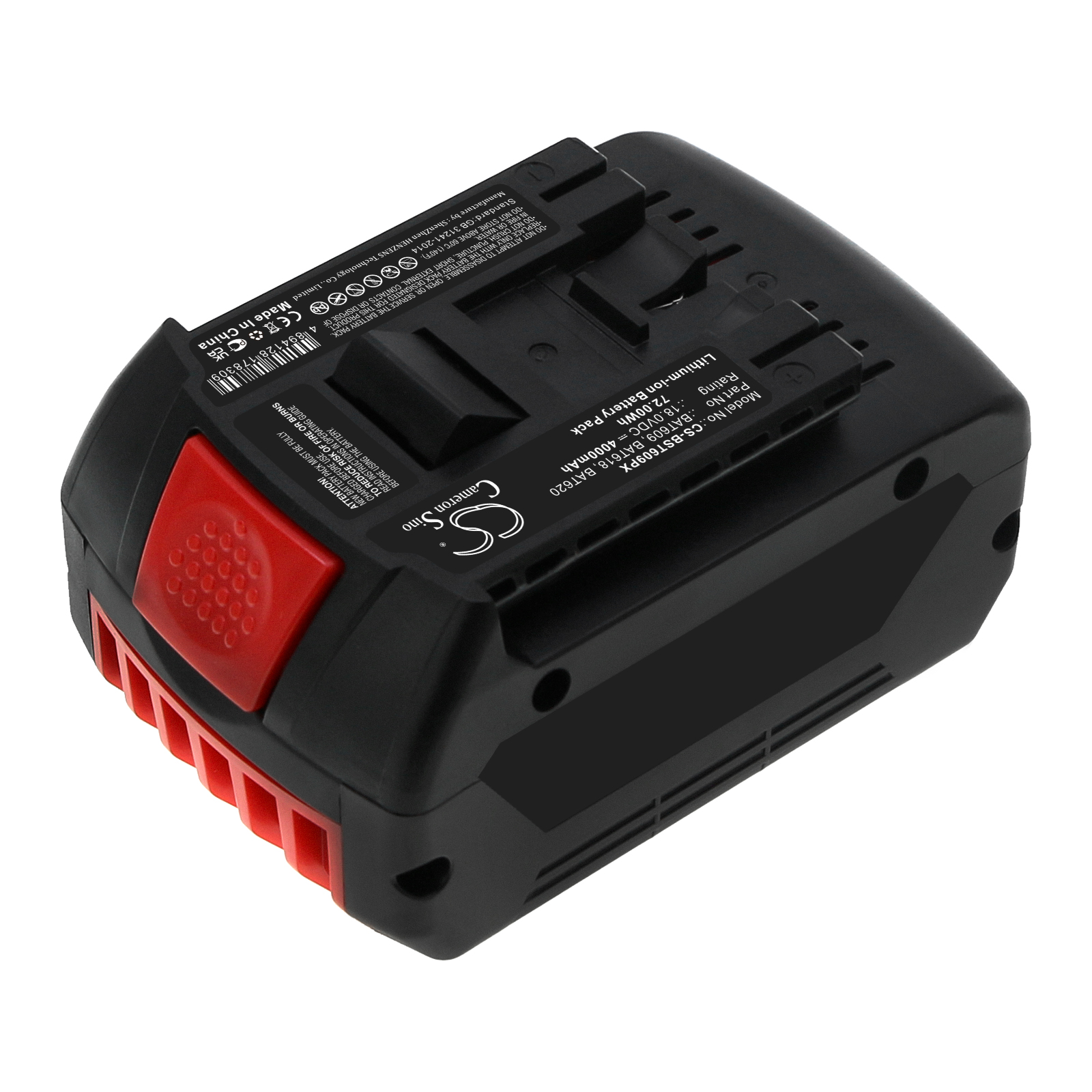 Акумулятор Bosch 17618, 17618-01, 25618-01, 25618-02, 26618, 3601H61S10, 36618-02, 36618B, 37618, 37618-01, CCS180, CCS180B, CCS180K, CFL180, CRS180, CRS180B, CRS180K, DDB181, DDBB180, DDS181, GBH 18 V-LI, GCB 18 V-LI, GDR 18 V-LI, GDS 18 V-LI, GDS - Зображення 2
