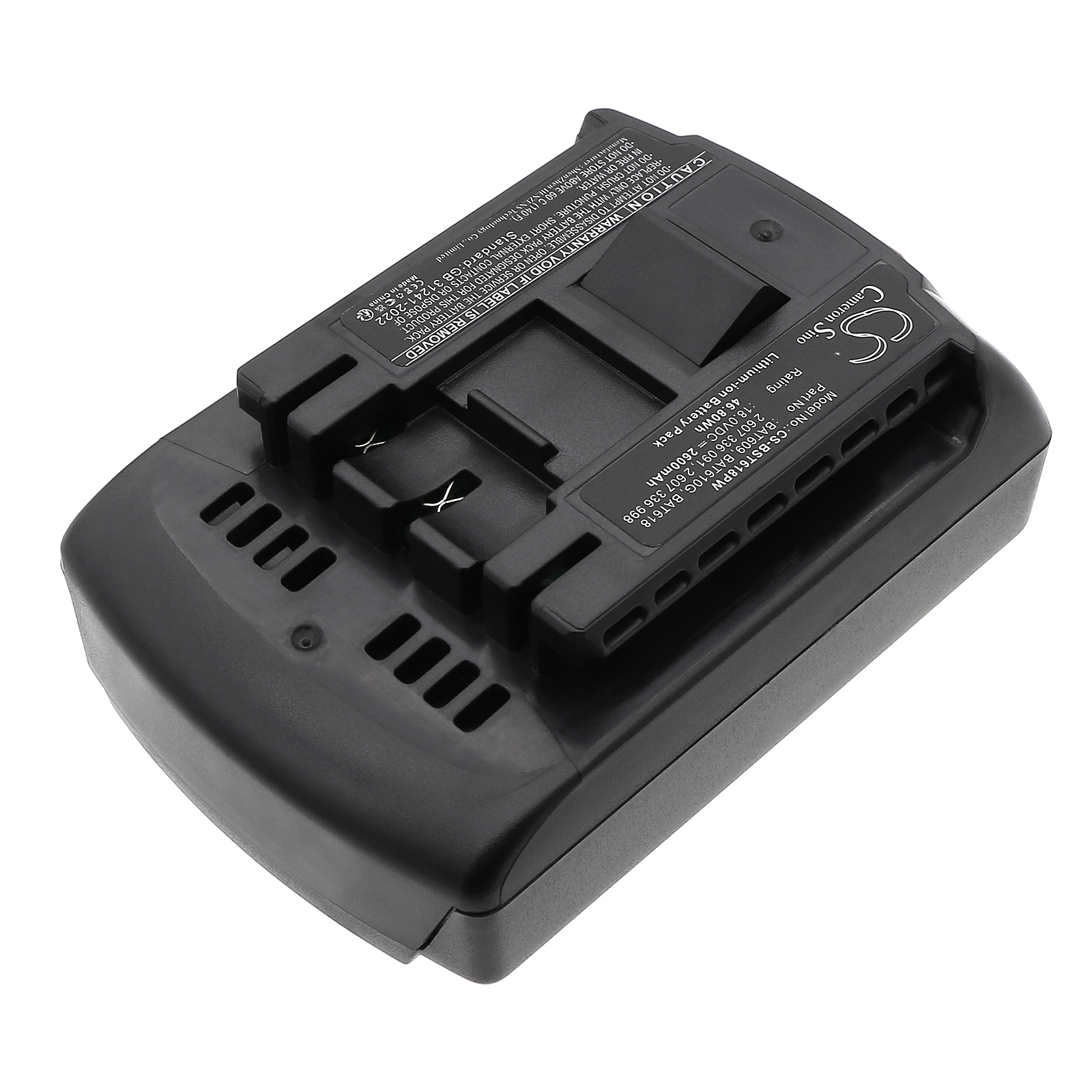Акумулятор Bosch 17618, 17618-01, 25618-01, 25618-02, 26618, 3601H61S10, 36618-02, 36618B, 37618, 37618-01, CCS180, CCS180B, CCS180K, CFL180, CRS180, CRS180B, CRS180K, DDB181, DDBB180, DDS181, GBH 18 V-LI, GCB 18 V-LI, GDR 18 V-LI, GDS 18 V-LI, GDS - Зображення 2