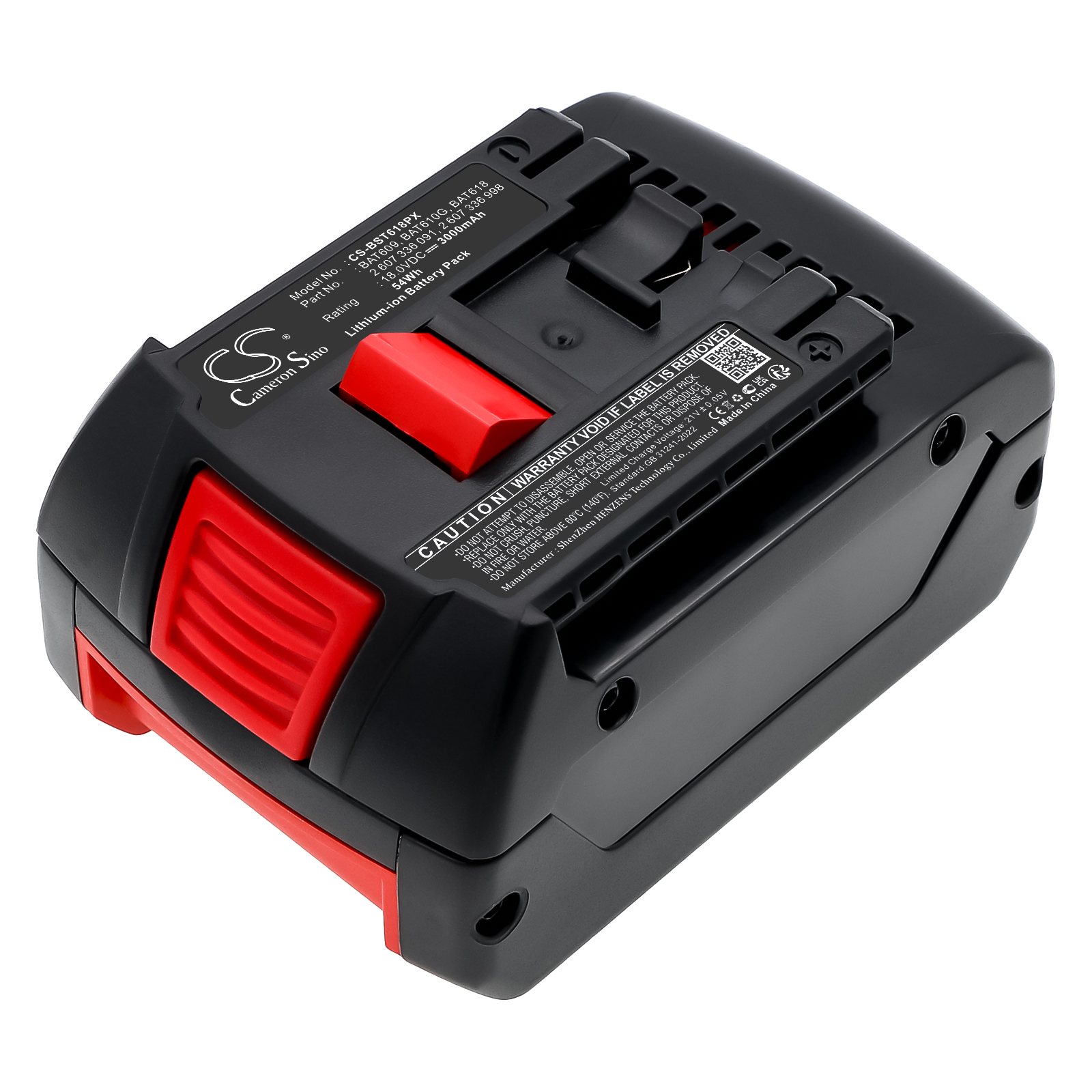 Акумулятор Bosch 17618, 17618-01, 25618-01, 25618-02, 26618, 3601H61S10, 36618-02, 36618B, 37618, 37618-01, CCS180, CCS180B, CCS180K, CFL180, CRS180, CRS180B, CRS180K, DDS181, GBH 18 V-LI, GCB 18 V-LI, GDR 18 V-LI, GDS 18 V-LI, GDS 18V-LI HT, GGS 18
