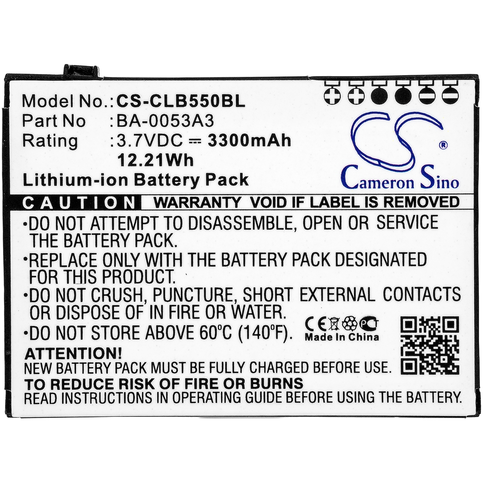 Акумулятор CipherLab CP50, CP55 - Зображення 3