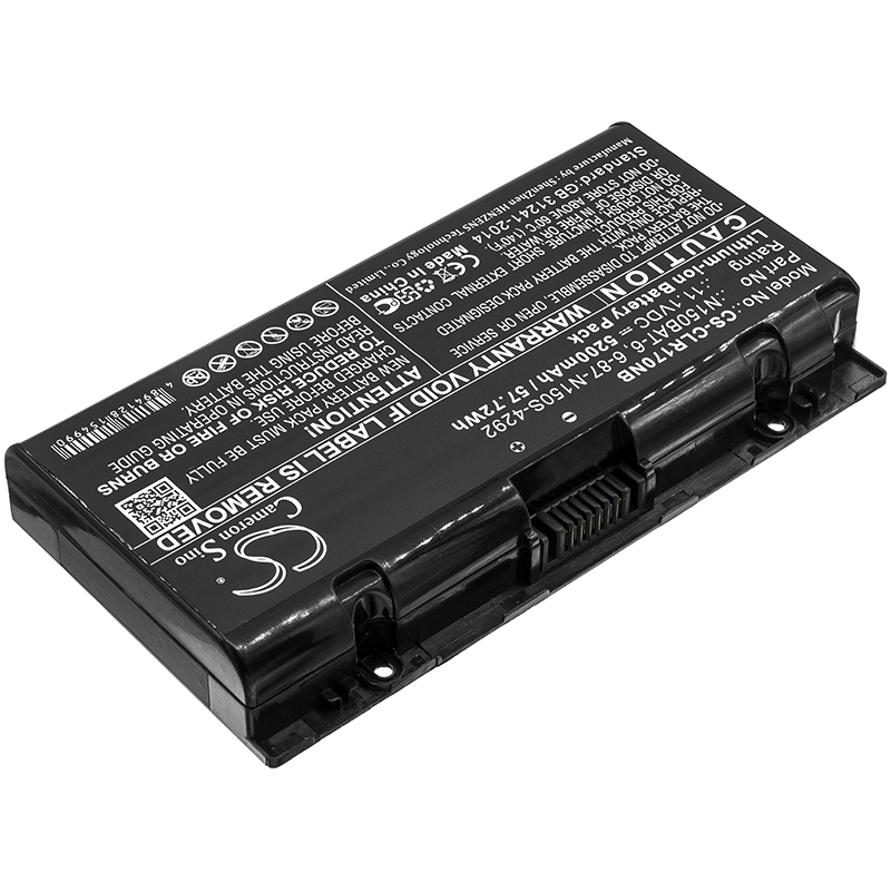 Акумулятор Clevo N150RD, N150RD1, N150RF, N150RF1-G, N150SC, N150SD, N151RD, N151RF, N151SC, N151SD, N155RD, N155RD1, N155RF, N155RF1-G, N155SC, N155SD, N170RD, N170RF, N170RF1, N170RF1-G, N170SD - Зображення 2