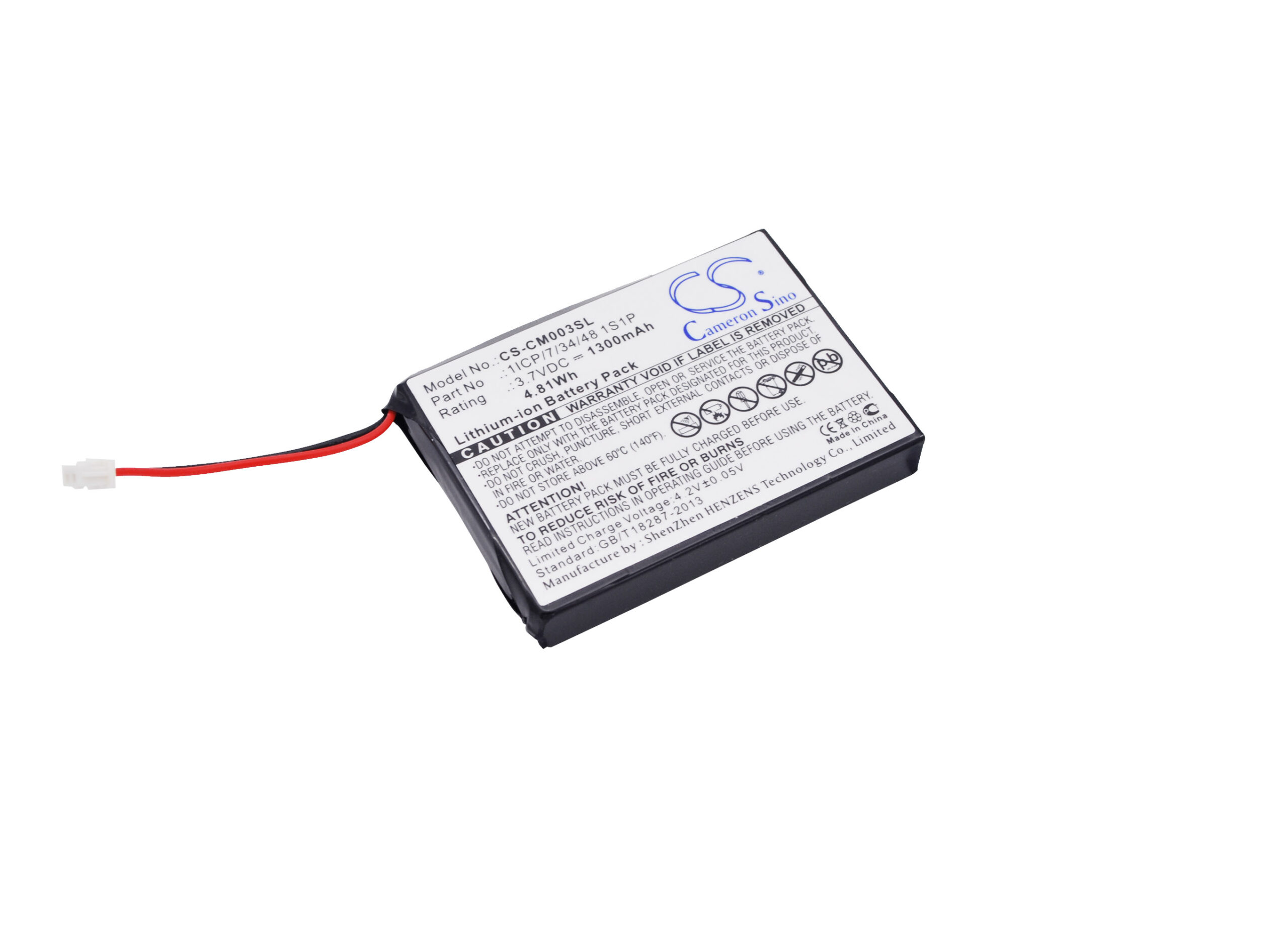 Акумулятор Custom Battery Pack 1ICP/7/34/48 1S1P