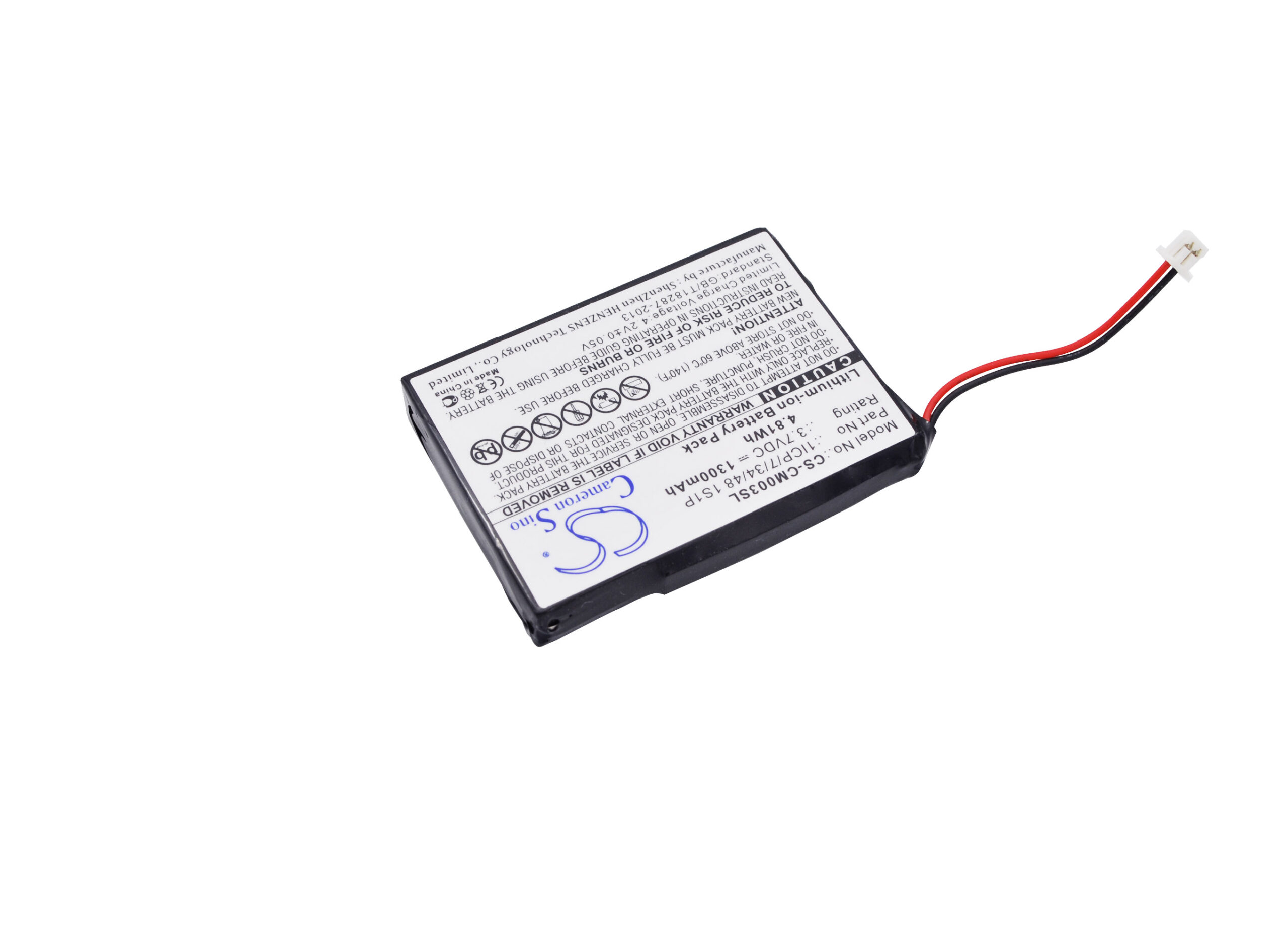 Акумулятор Custom Battery Pack 1ICP/7/34/48 1S1P - Зображення 2