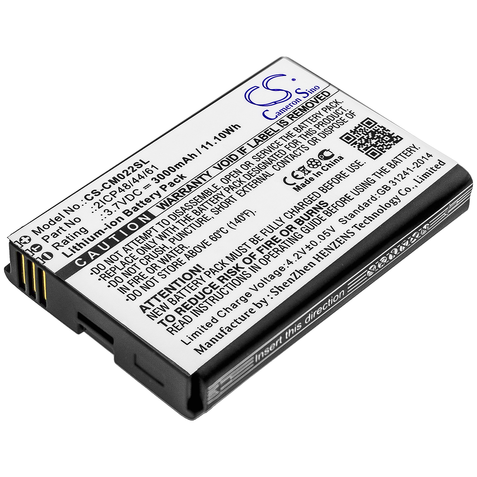 Акумулятор Custom Battery Pack 2ICP48/44/61