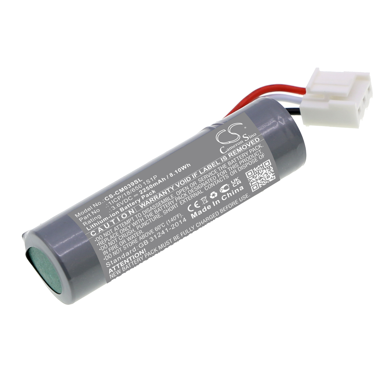 Акумулятор Custom Battery Packs 1ICP/18/650 1S1P
