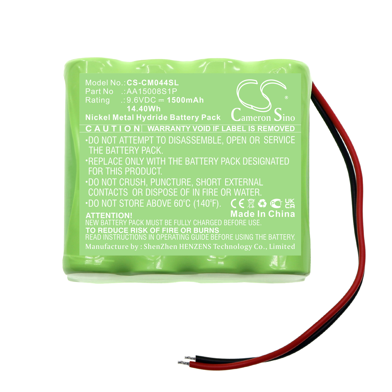 Акумулятор Custom Battery Packs AA15008S1P - Зображення 3