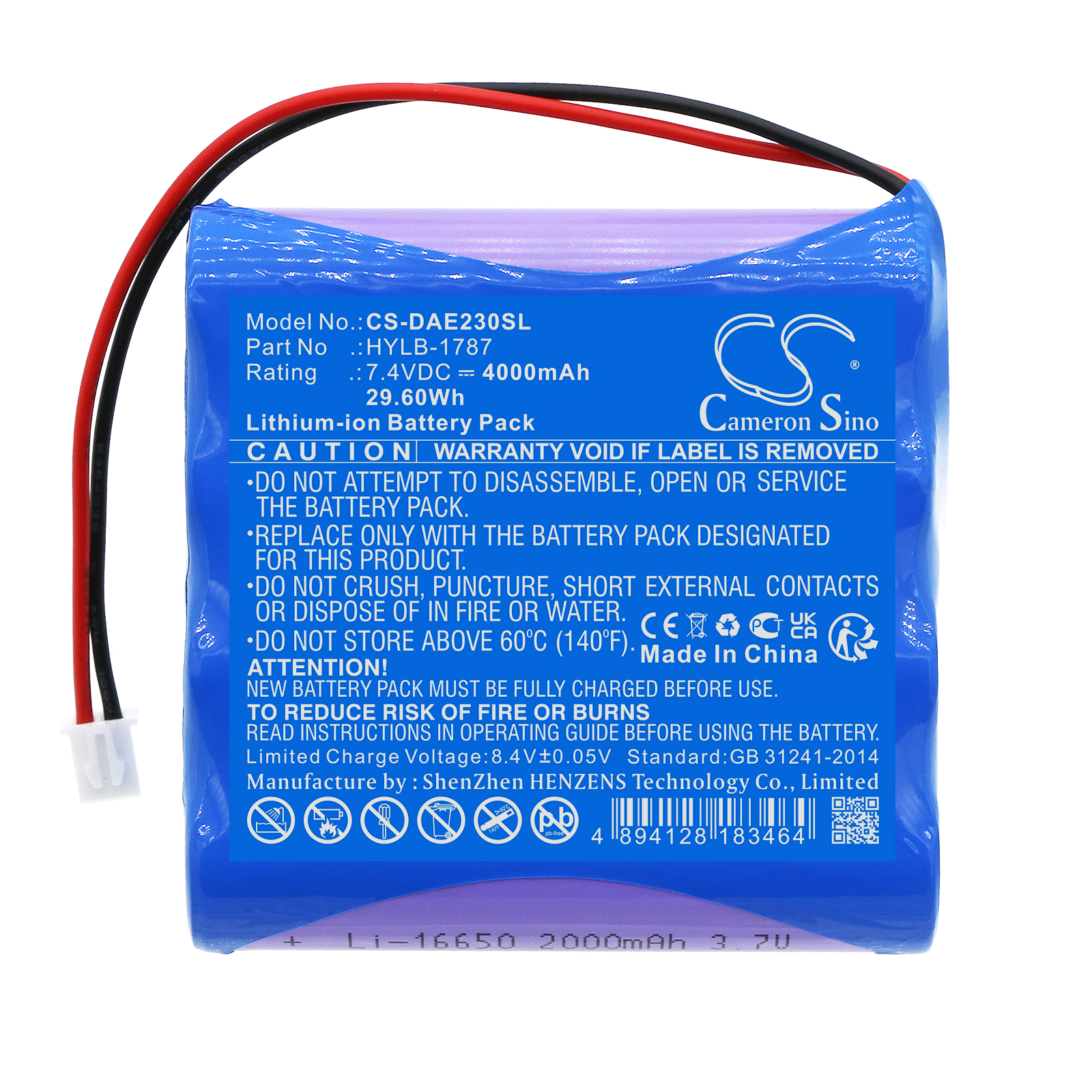 Акумулятор Deli AE2300, AE2300H, AE2300L - Зображення 3