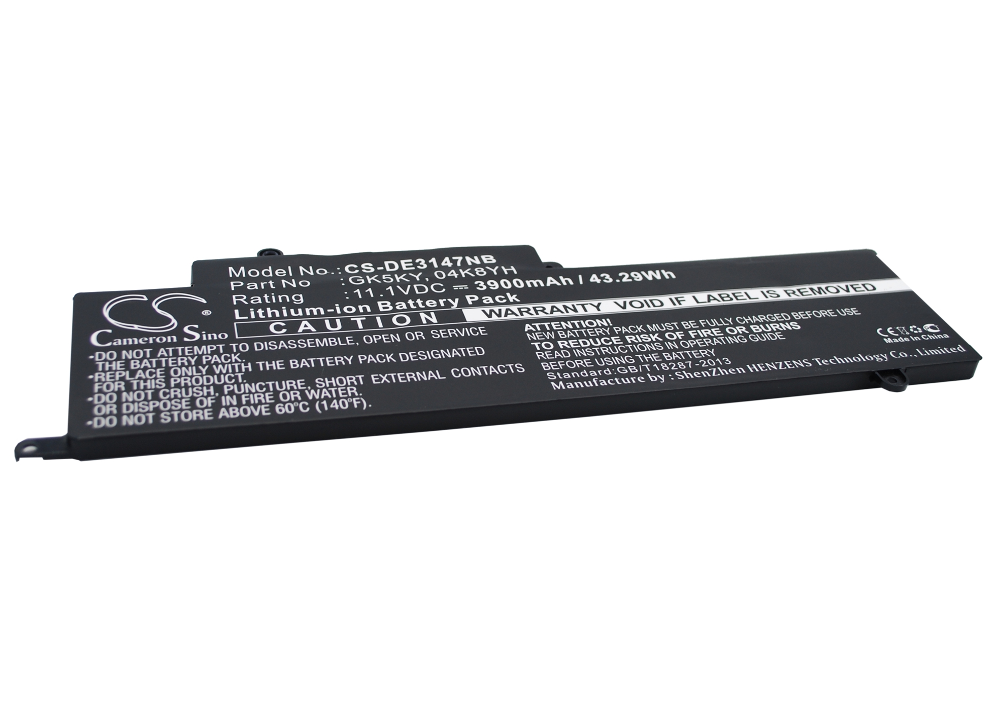 Акумулятор DELL INS13WD-3308T, INS13WD-3508T, INS13WD-3608T, INS13WD-4308T, INS13WD-4508T, INS13WD-5508T, Inspiron 11 3158, Inspiron 11 3000, Inspiron 11 3000 Series (3157), Inspiron 11 3147, Inspiron 11 3147 3000 11.6", Inspiron 11 3148, Inspiron - Зображення 3