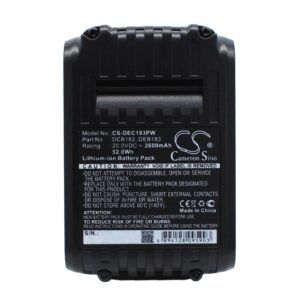 Акумулятор DeWalt 120V MAX, 12V MAX Li-ion, 20V MAX, 60V MAX, CL3.C18S, DCB184, DCB184-XJ, DCB184-XR, DCD700, DCD710, DCD710D2-QW, DCD710N, DCD710S2, DCD740, DCD740B, DCD771, DCD776, DCD780, DCD780B, DCD780C2, DCD780L2, DCD780N, DCD785, DCD785C2,