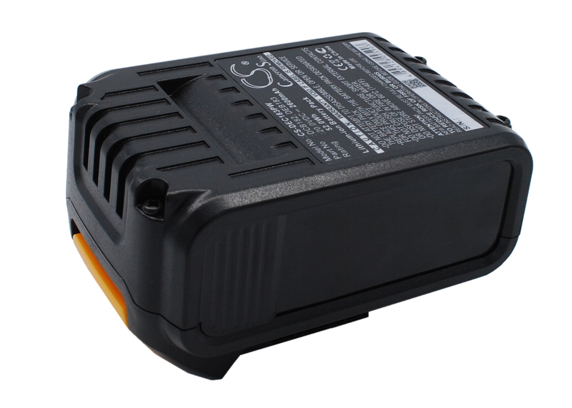 Акумулятор DeWalt 120V MAX, 12V MAX Li-ion, 20V MAX, 60V MAX, CL3.C18S, DCB184, DCB184-XJ, DCB184-XR, DCD700, DCD710, DCD710D2-QW, DCD710N, DCD710S2, DCD740, DCD740B, DCD771, DCD776, DCD780, DCD780B, DCD780C2, DCD780L2, DCD780N, DCD785, DCD785C2, - Зображення 2