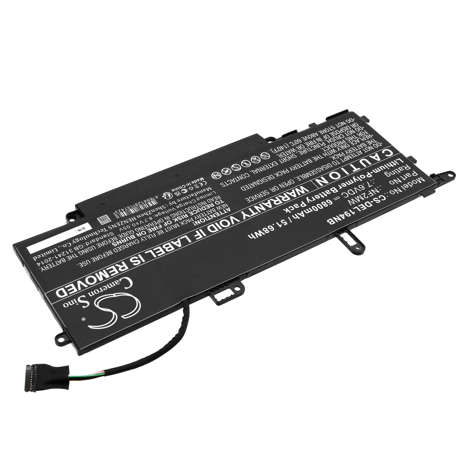 Акумулятор DELL Latitude 14 9410 27M6V, Latitude 14 9410 28HYM, Latitude 14 9410 2-in-1, Latitude 14 9410 40DHN, Latitude 14 9410 6C4C9, Latitude 14 9410 9N7GH, Latitude 14 9410 C6RC2, Latitude 14 9410 CGKTC, Latitude 14 9410 DVHYM, Latitude 14 9410 - Зображення 2