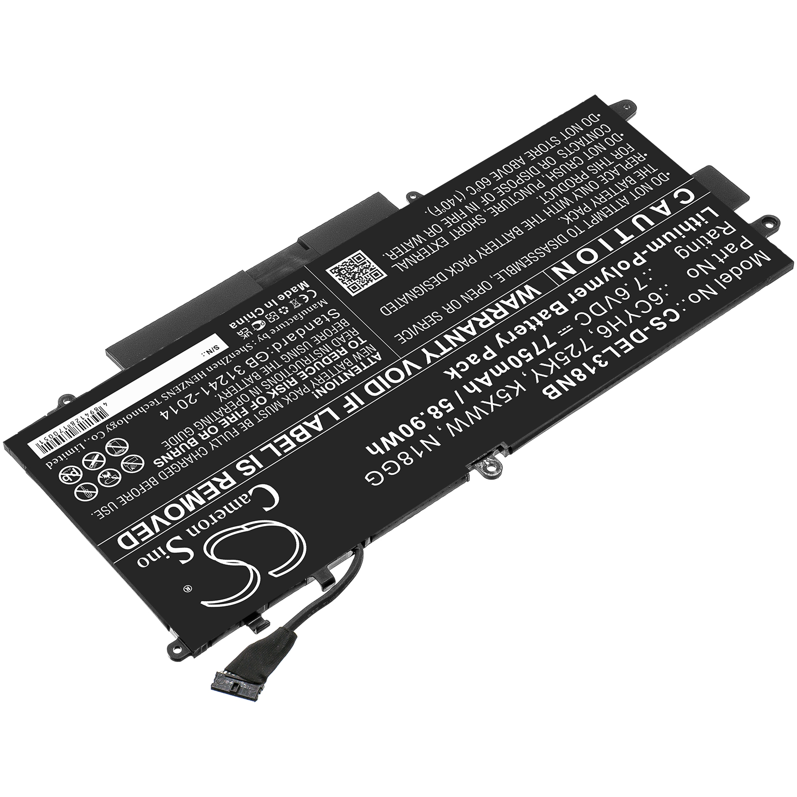 Акумулятор DELL Latitude 12 5289, Latitude 5289, Latitude E5289, Latitude L3180, N003L7390-C-D1606FTCN, N012L7390-C-D1706FTCN - Зображення 2
