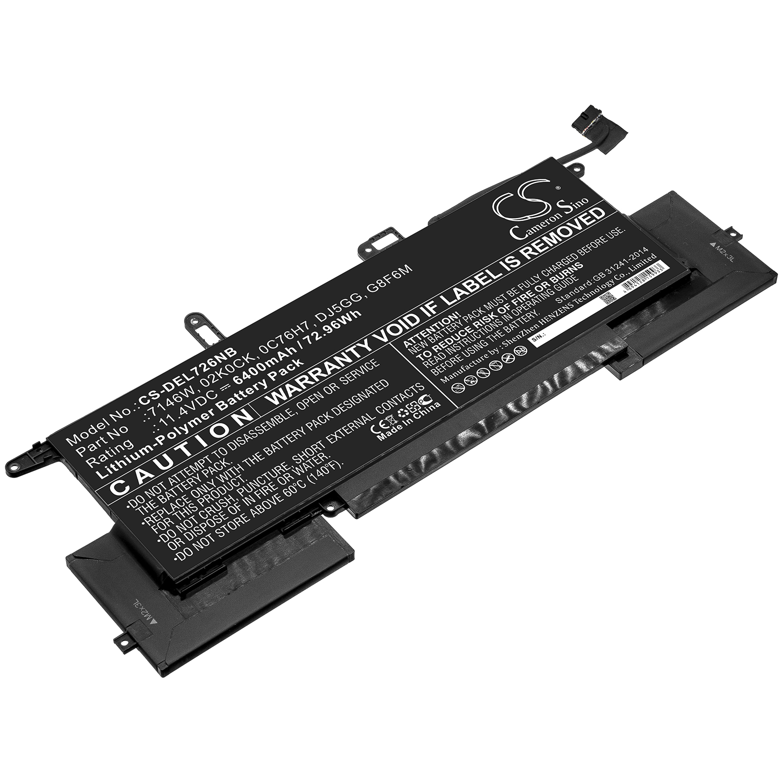 Акумулятор DELL Latitude 7400 2-in-1, Latitude 7400 2-in-1 (N020L740, Latitude 7400 2-in-1 (N032L740, Latitude E7260