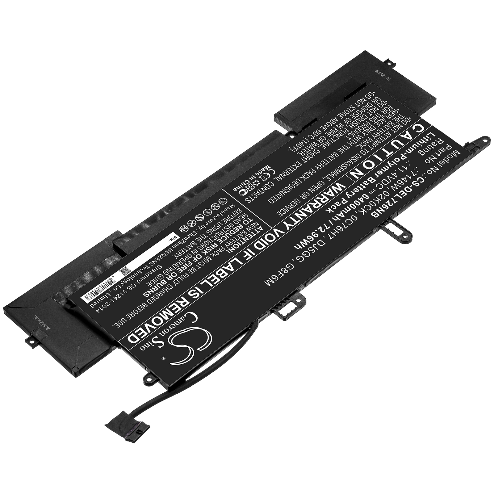 Акумулятор DELL Latitude 7400 2-in-1, Latitude 7400 2-in-1 (N020L740, Latitude 7400 2-in-1 (N032L740, Latitude E7260 - Зображення 2