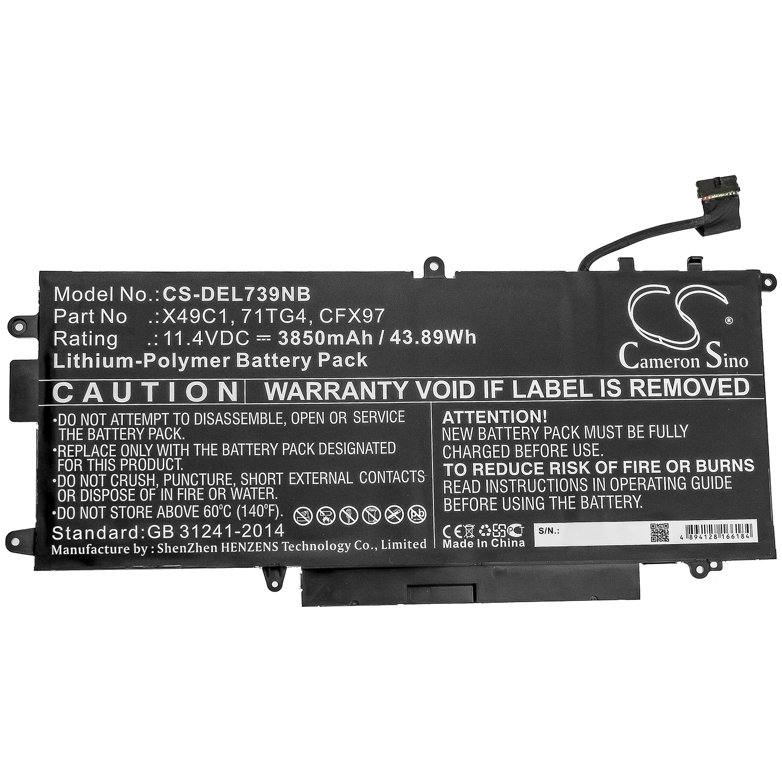 Акумулятор DELL Latitude 5289 2-in-1, Latitude 7390 2-in-1 - Зображення 3
