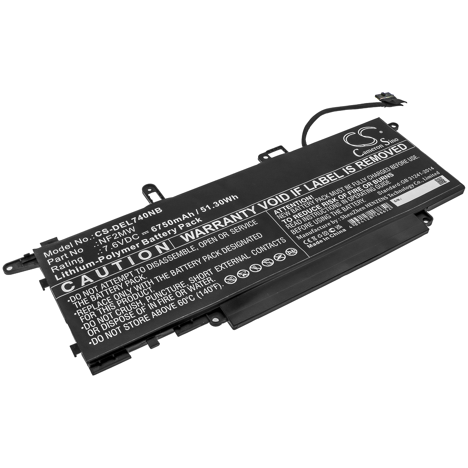 Акумулятор DELL Latitude 7310 2-in-1, Latitude 7400 2-in-1, Latitude 7410 2-in-1, Latitude 9410 2-in-1