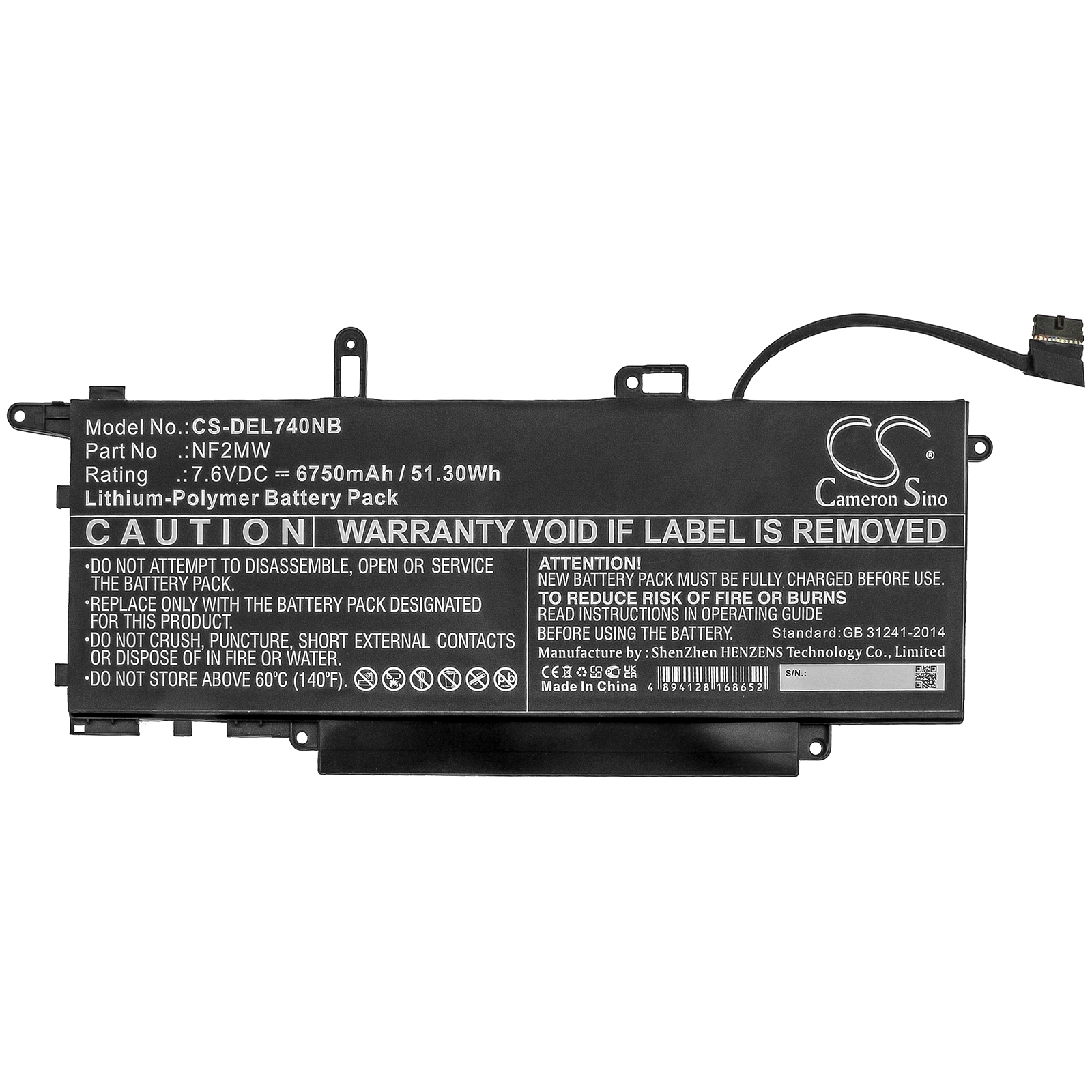 Акумулятор DELL Latitude 7310 2-in-1, Latitude 7400 2-in-1, Latitude 7410 2-in-1, Latitude 9410 2-in-1 - Зображення 3