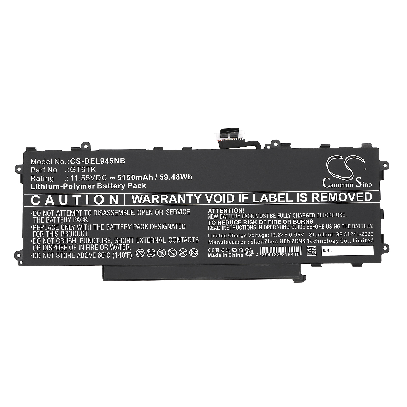 Акумулятор DELL Latitude 9440 2-in-1, Latitude 9450 2-in-1 - Зображення 3