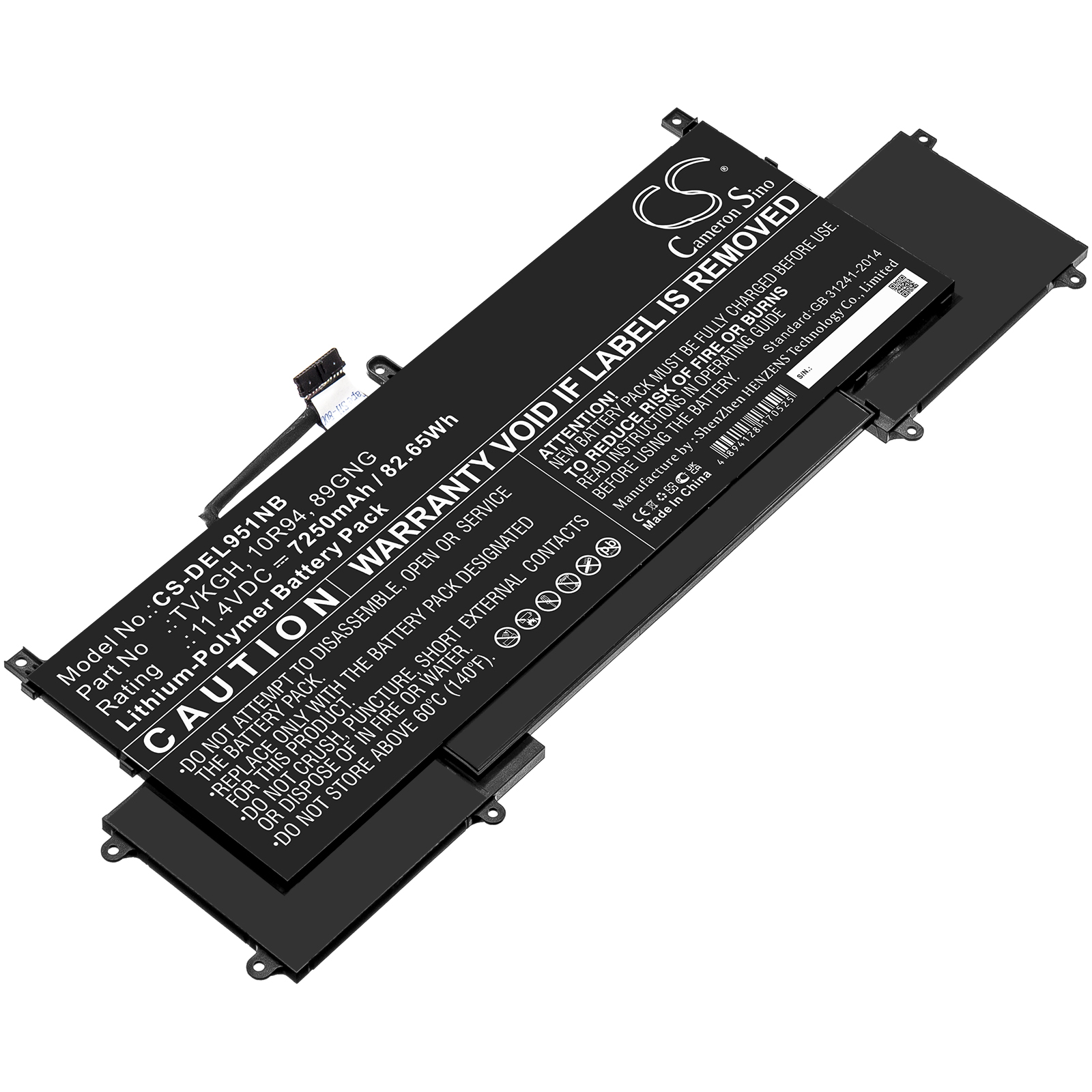 Акумулятор DELL Latitude 9510 2-in-1, Latitude 9520 2-in-1